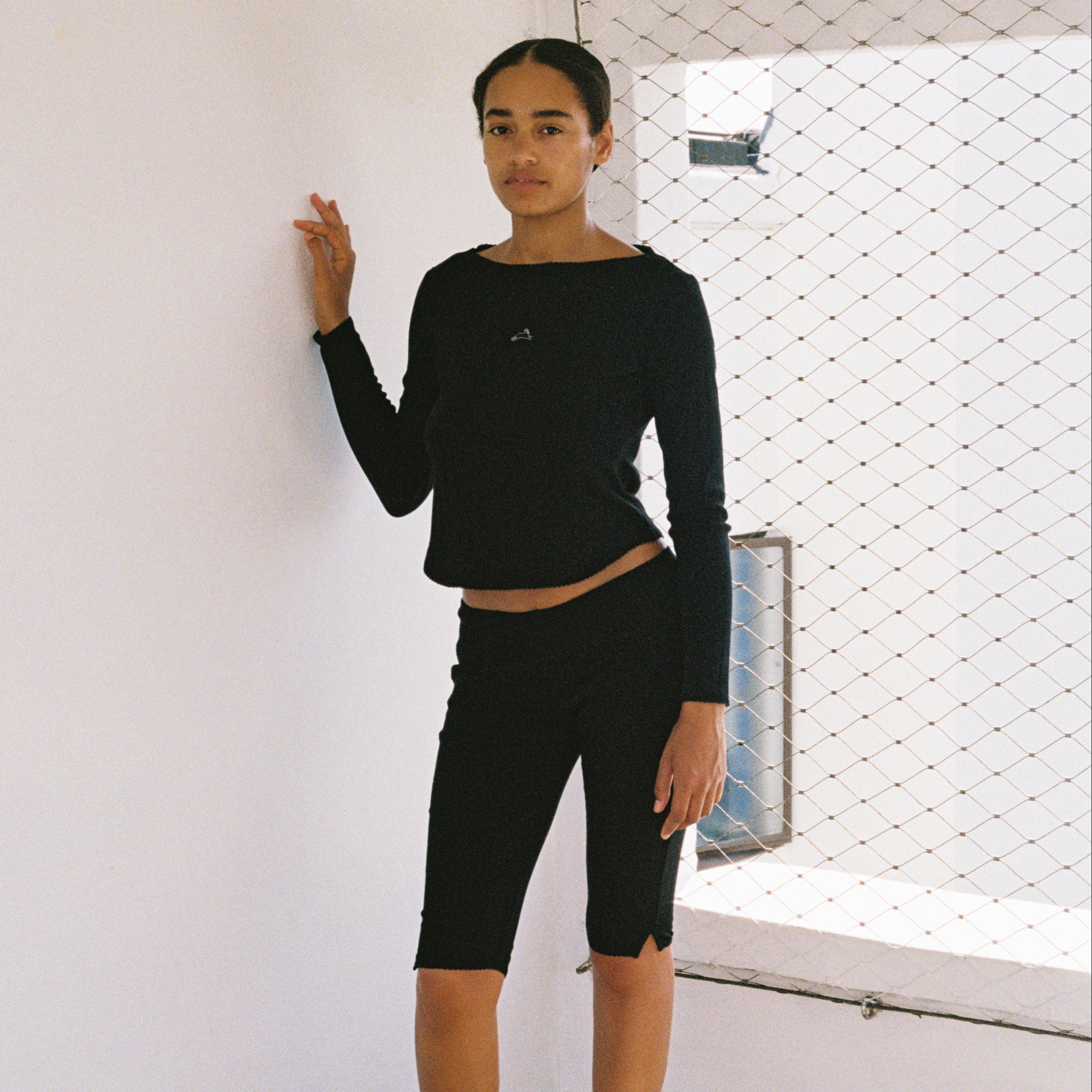 Pointelle Boatneck Top