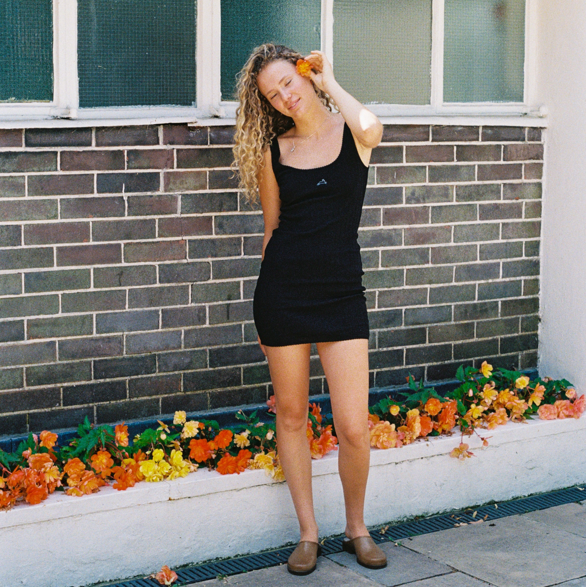 Pointelle Tank Mini Dress