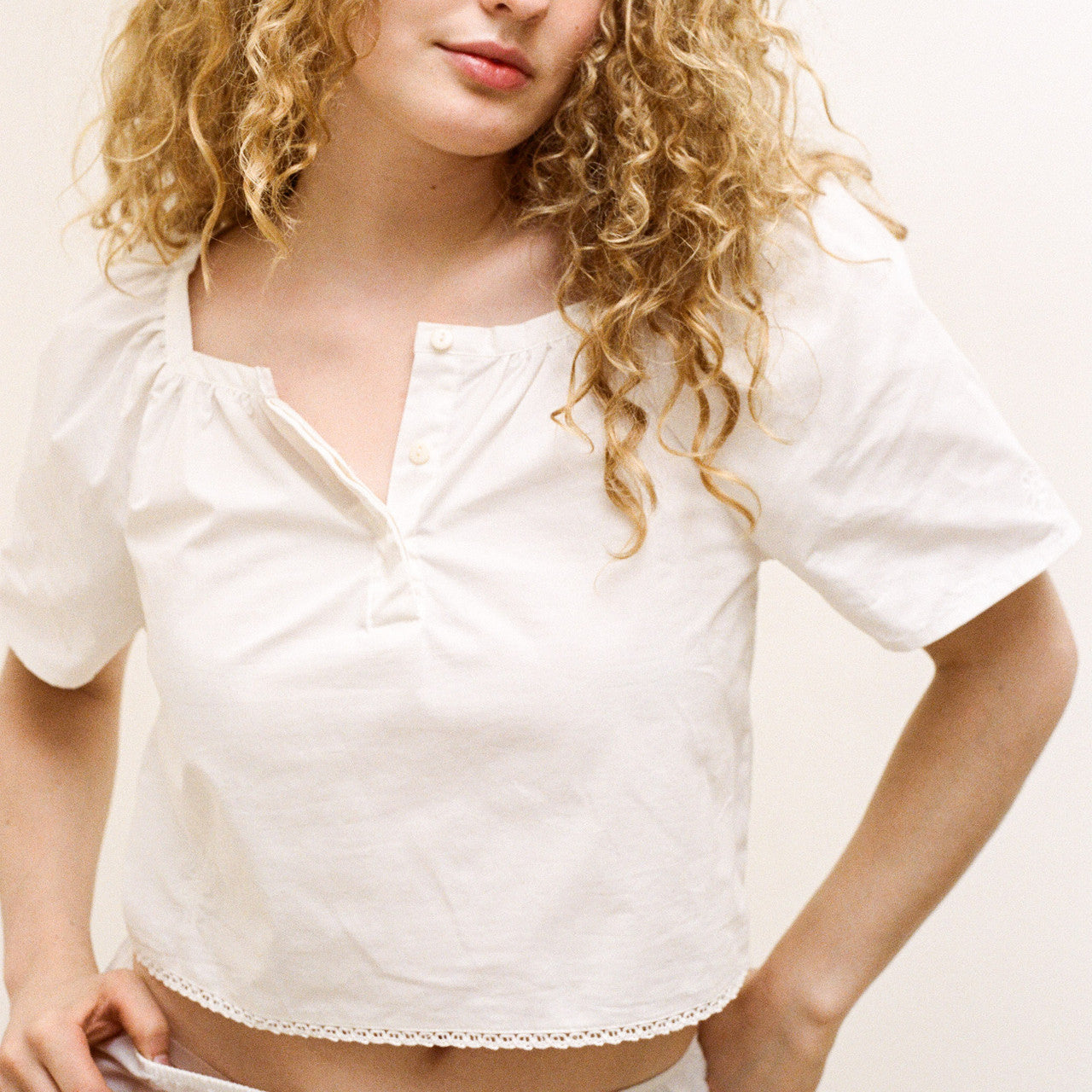 Lamb Top, White