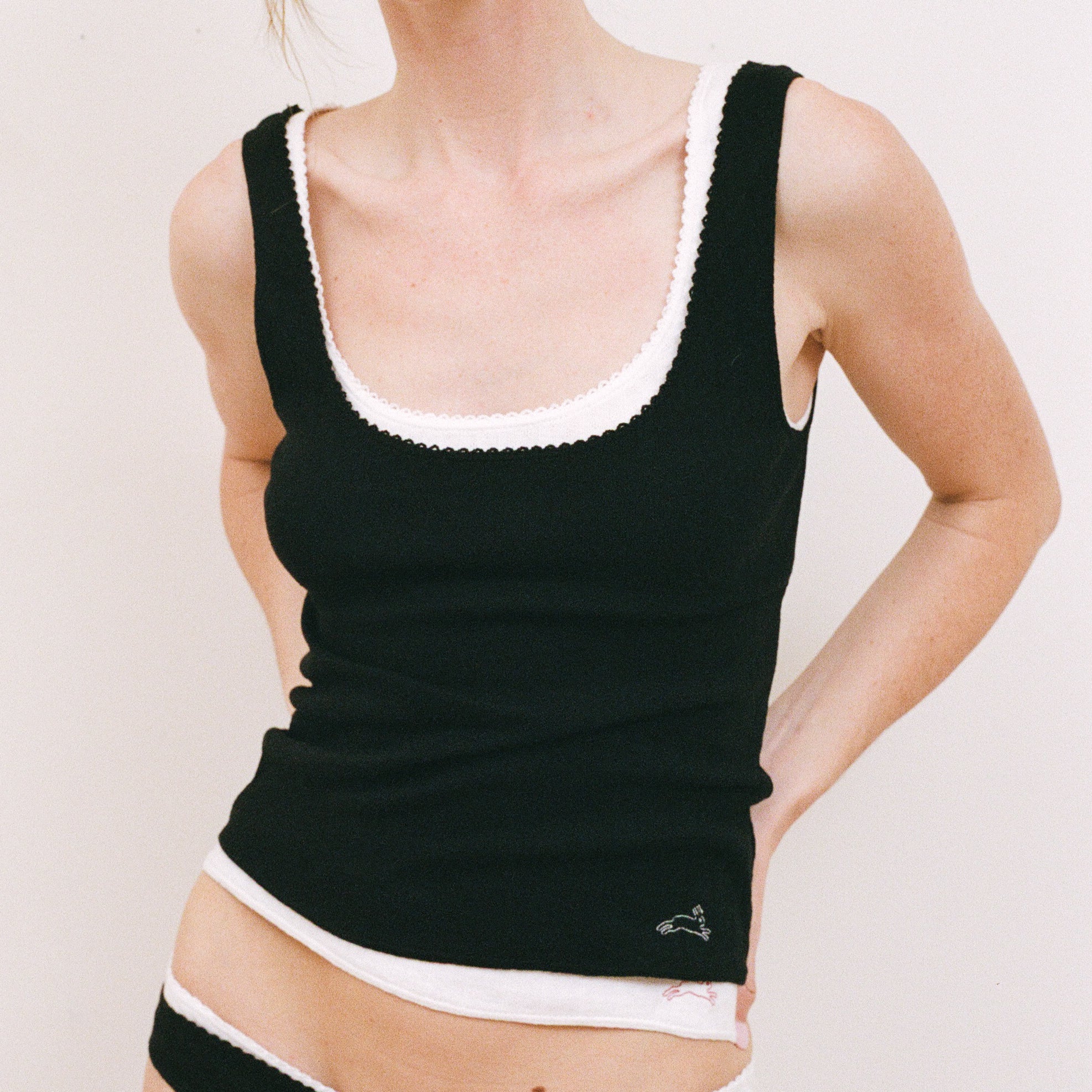 Pointelle Tank