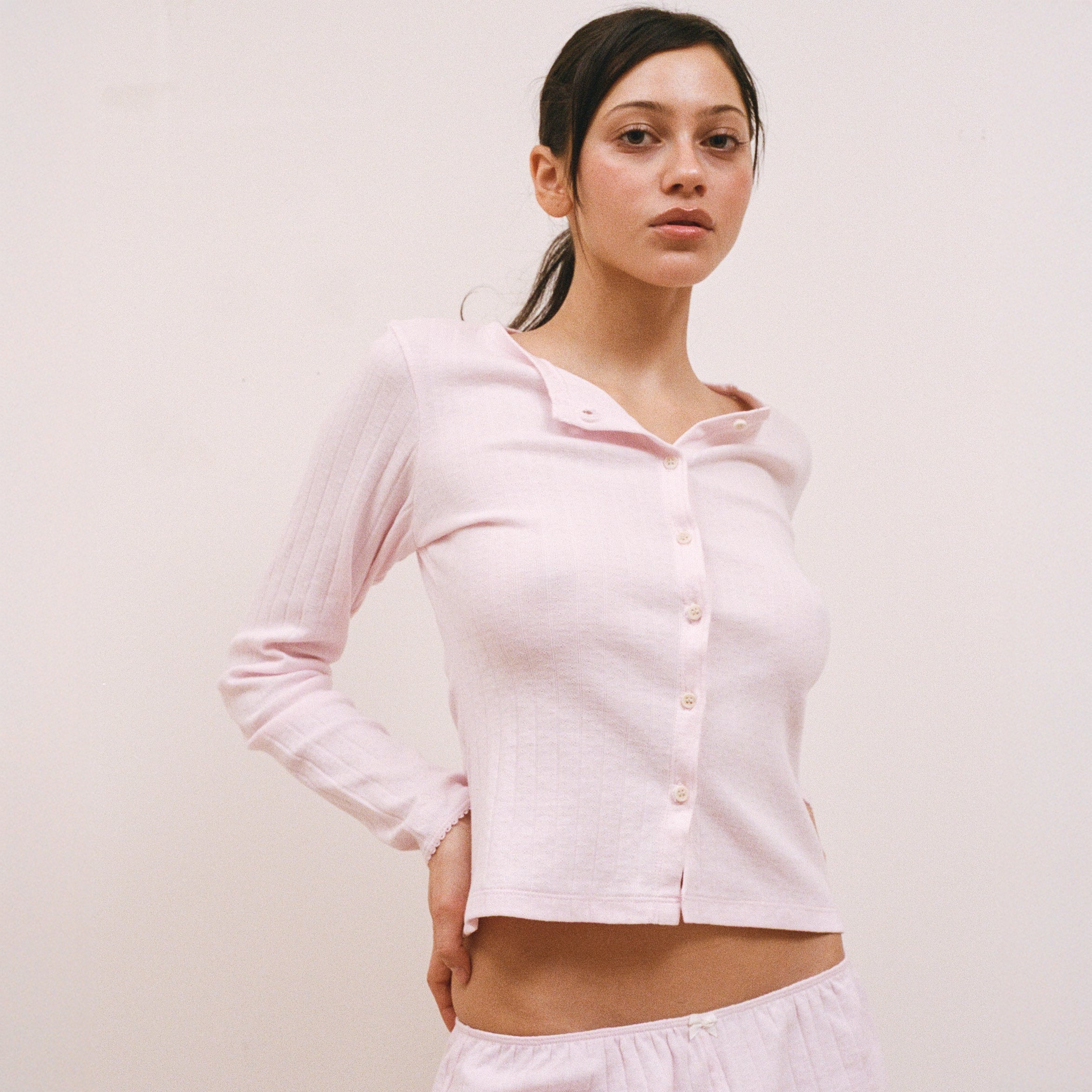 Pointelle Cardigan