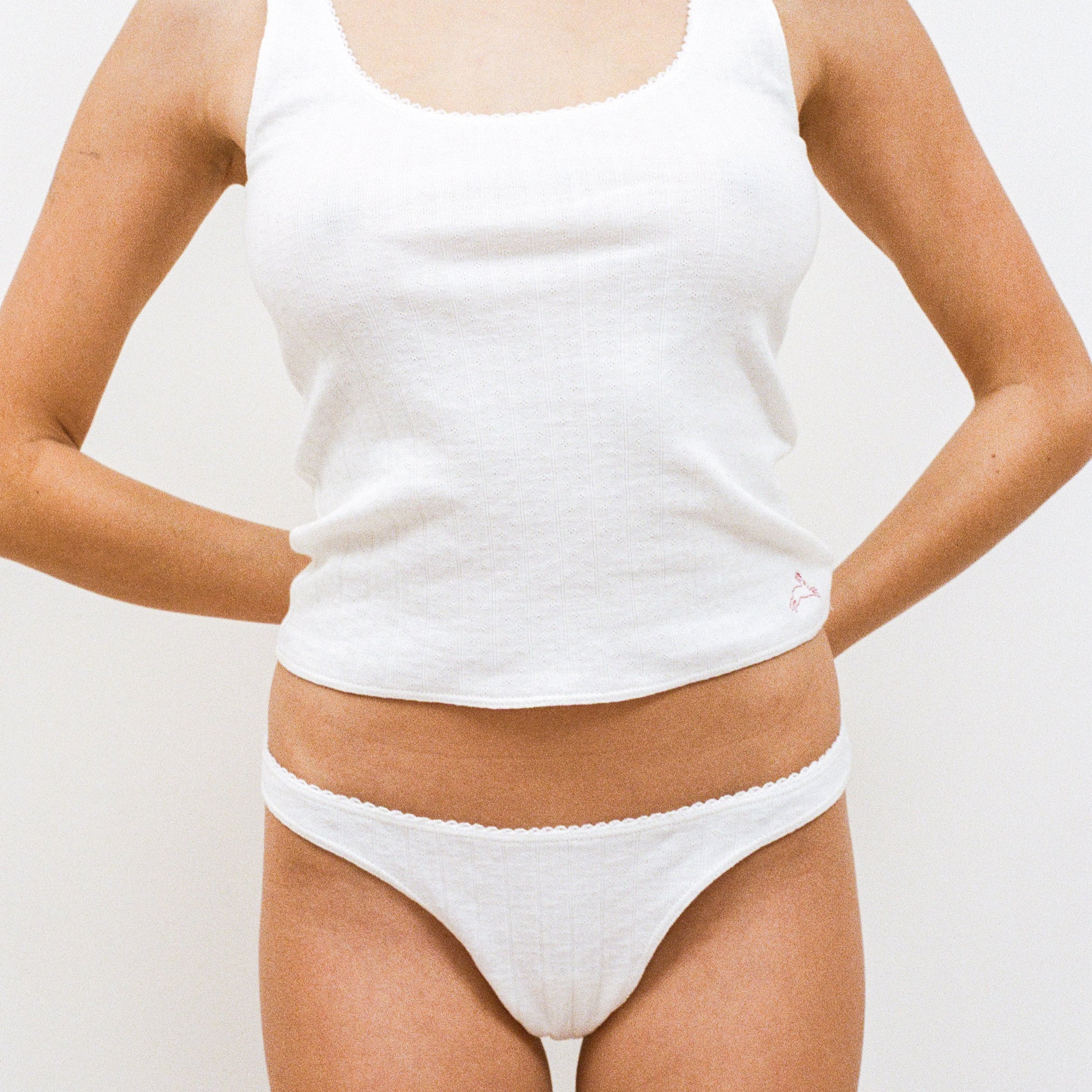 Pointelle Thong