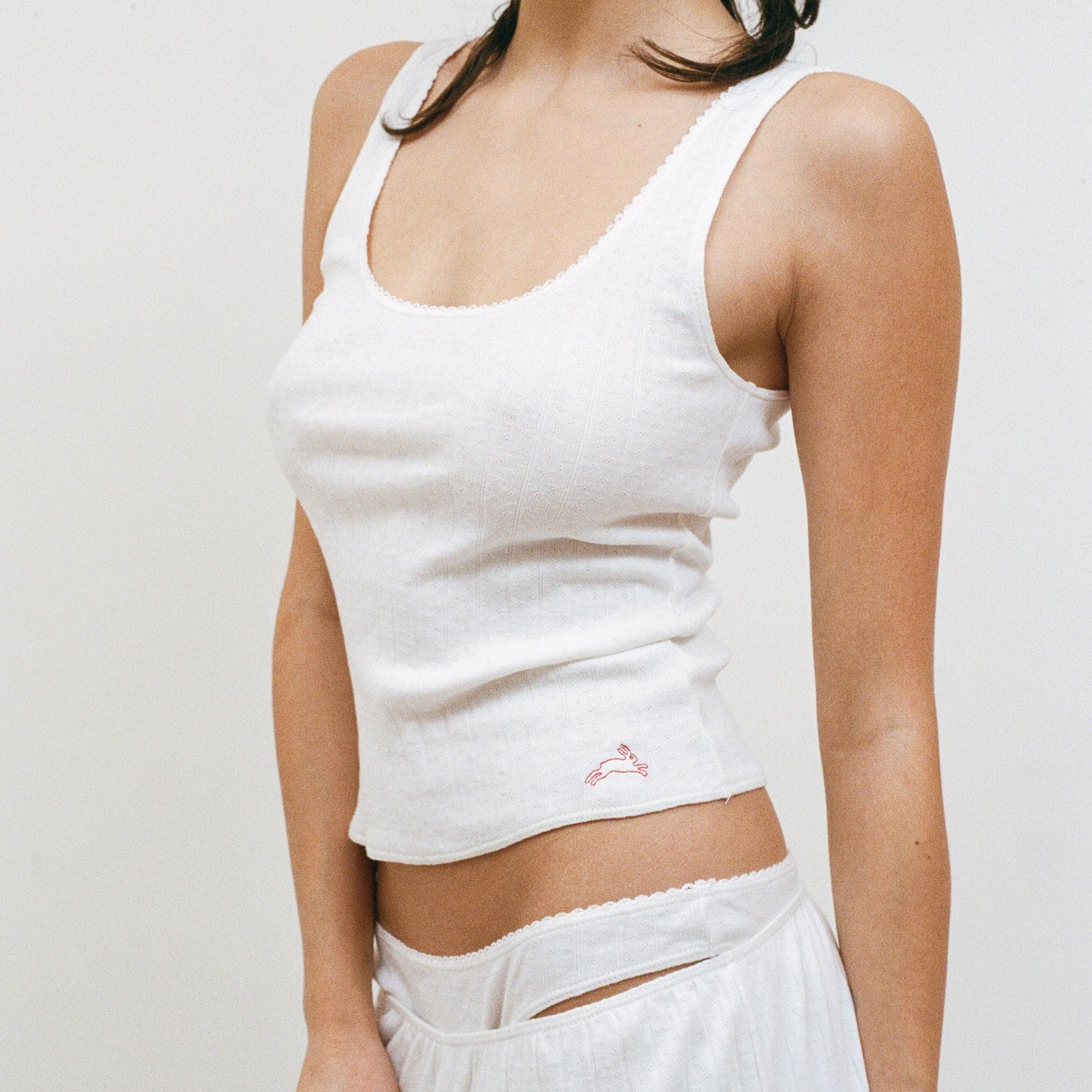Pointelle Tank