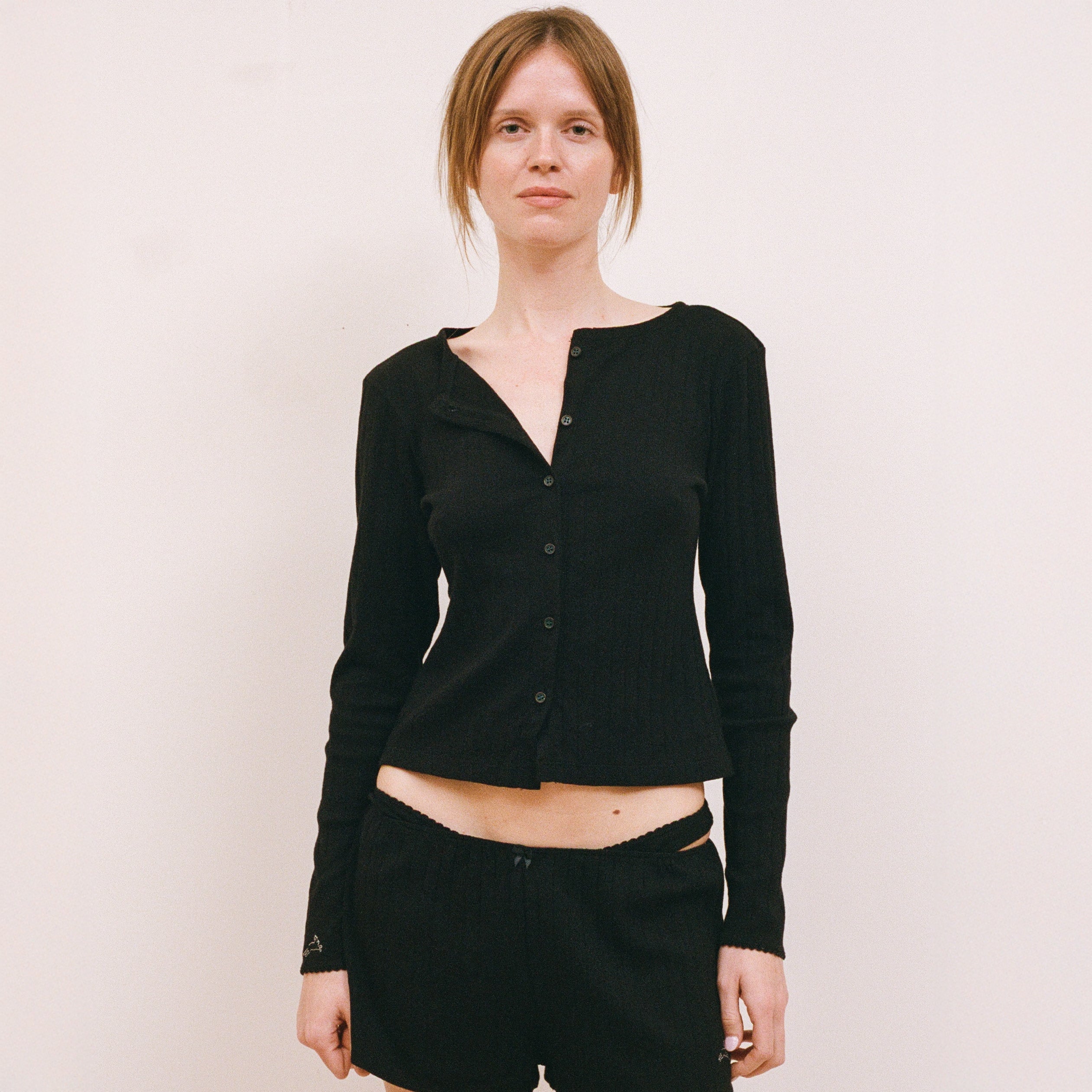 Pointelle Cardigan