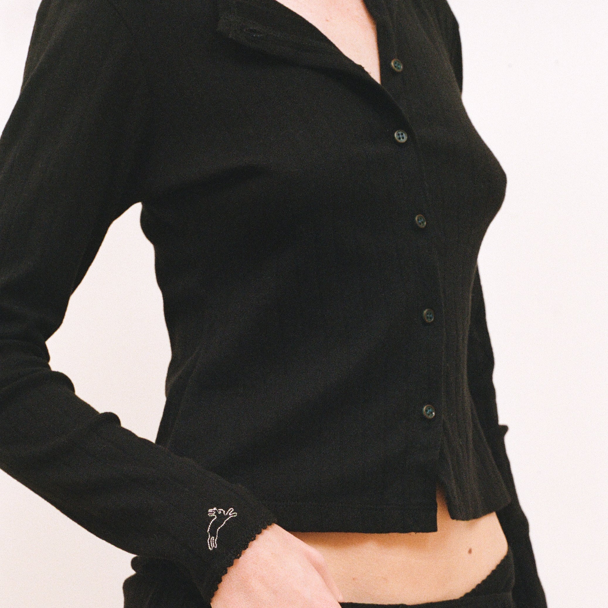 Pointelle Cardigan