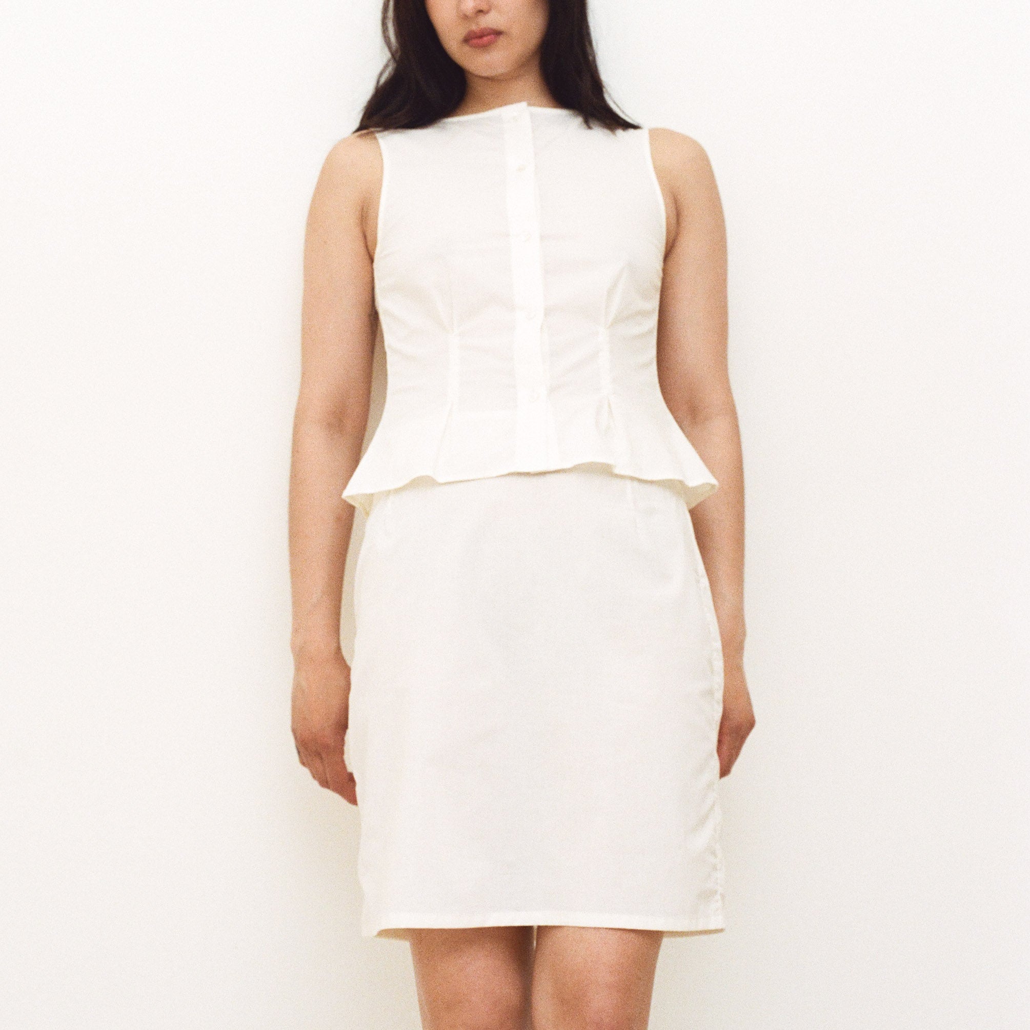 Batiste Cotton Pencil Skirt