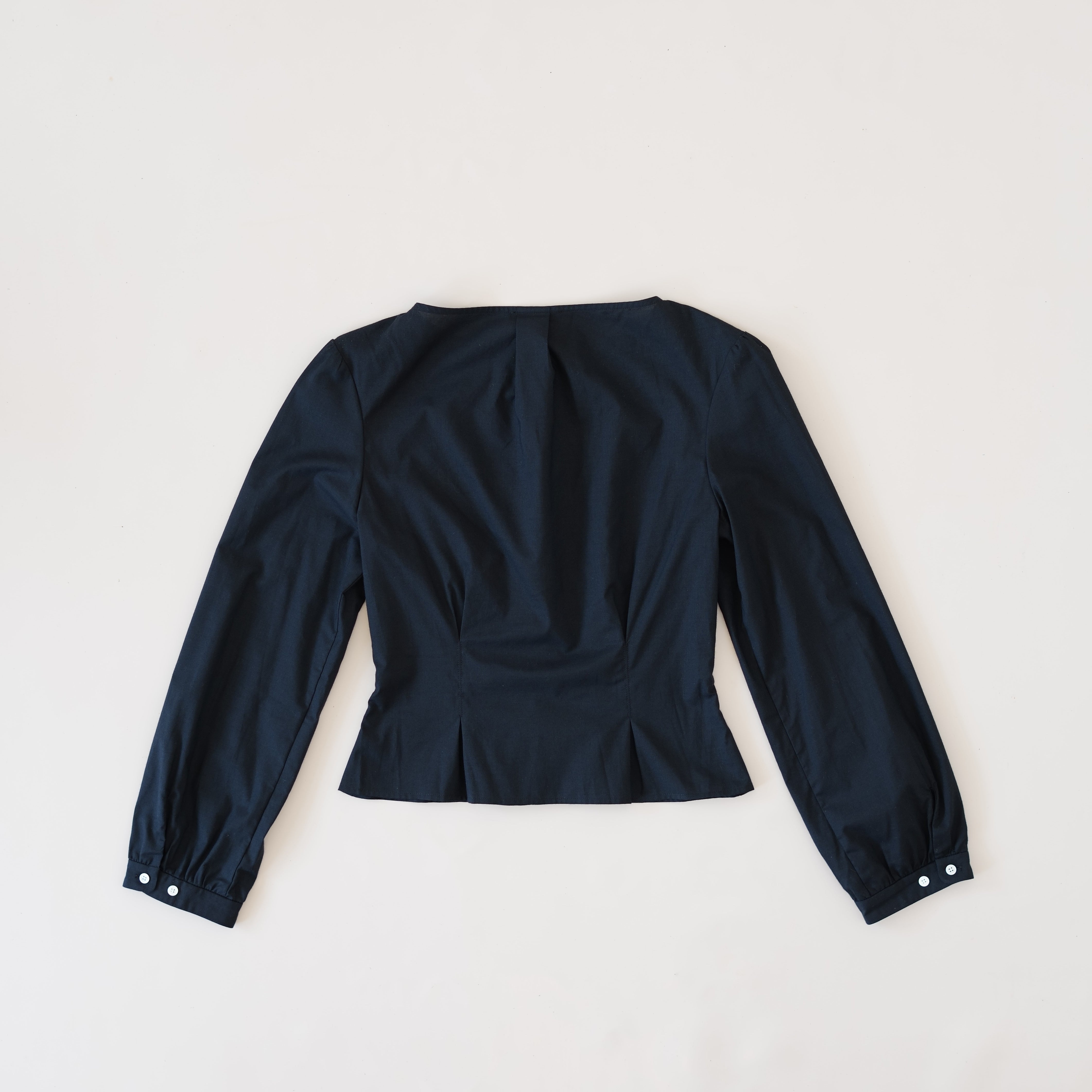 Topstitch Shirt, Black