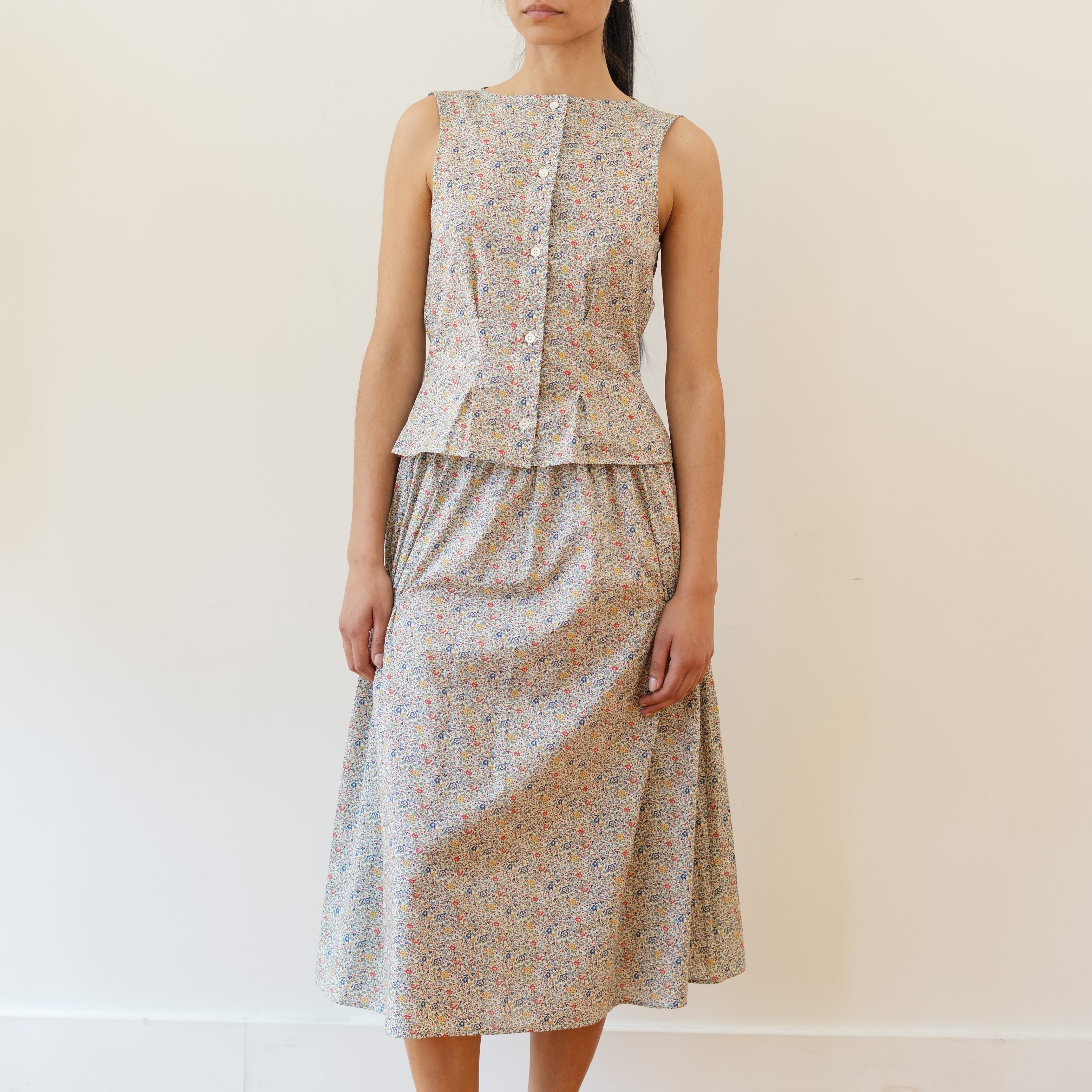 Smocked Skirt, Liberty Floral