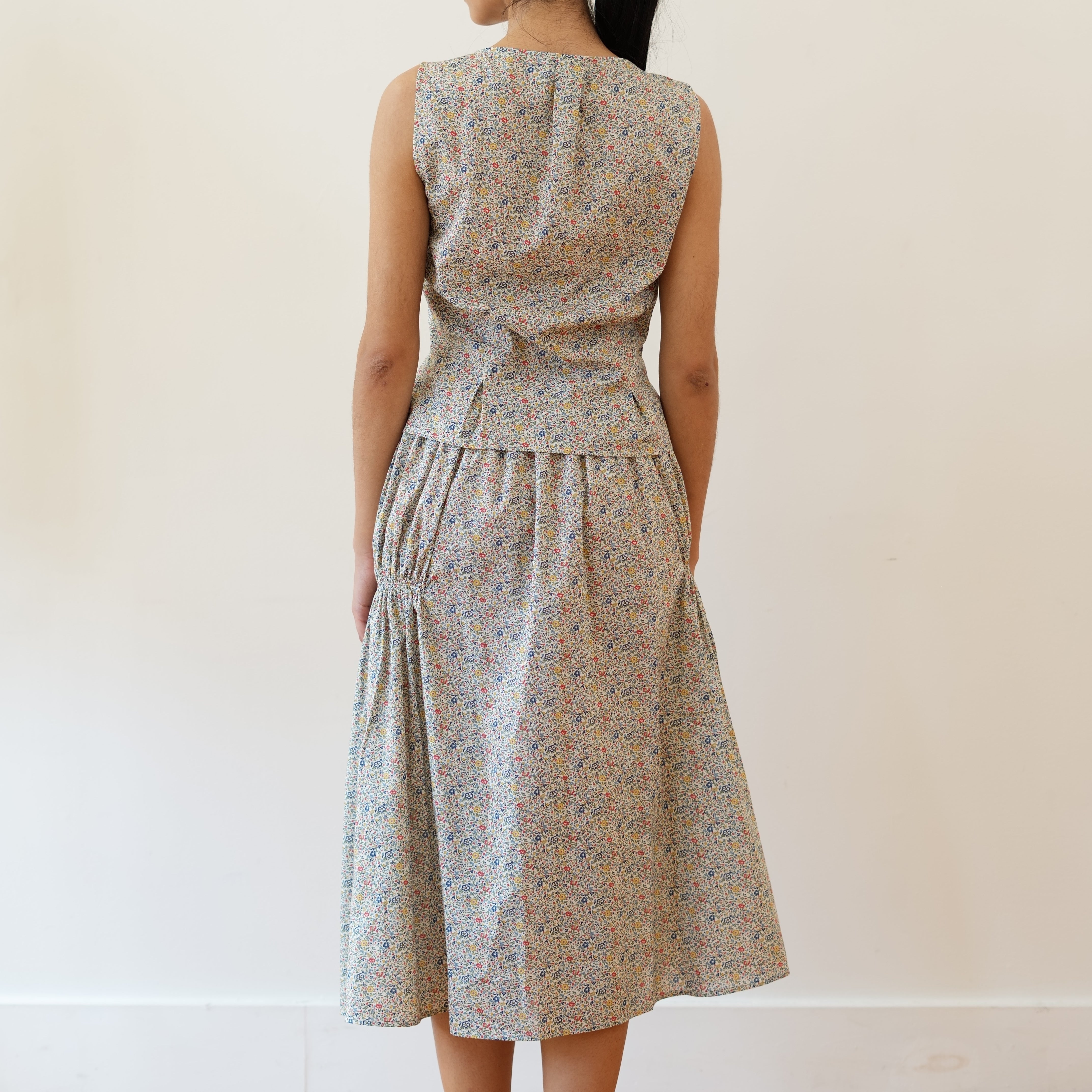 Smocked Skirt, Liberty Floral