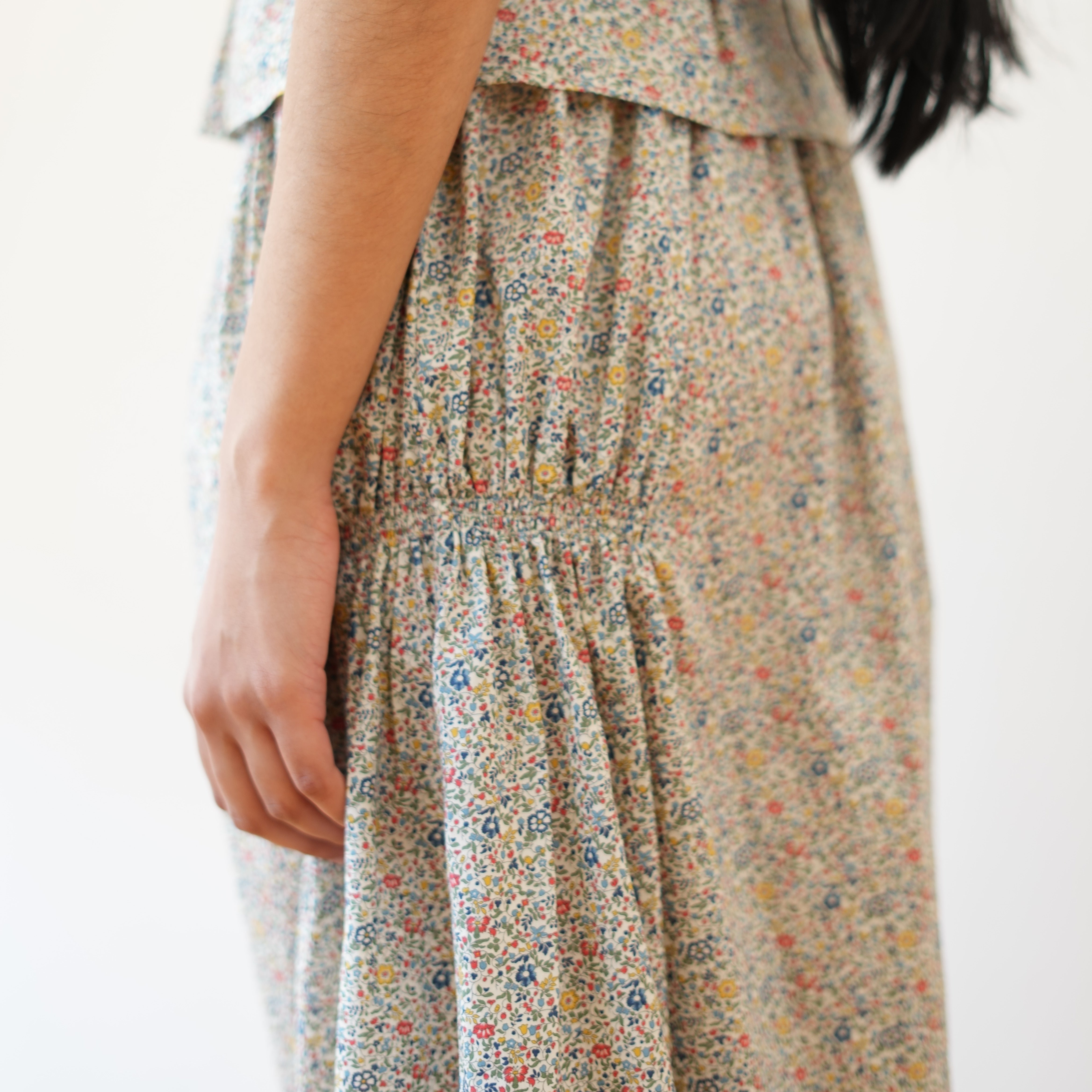 Smocked Skirt, Liberty Floral
