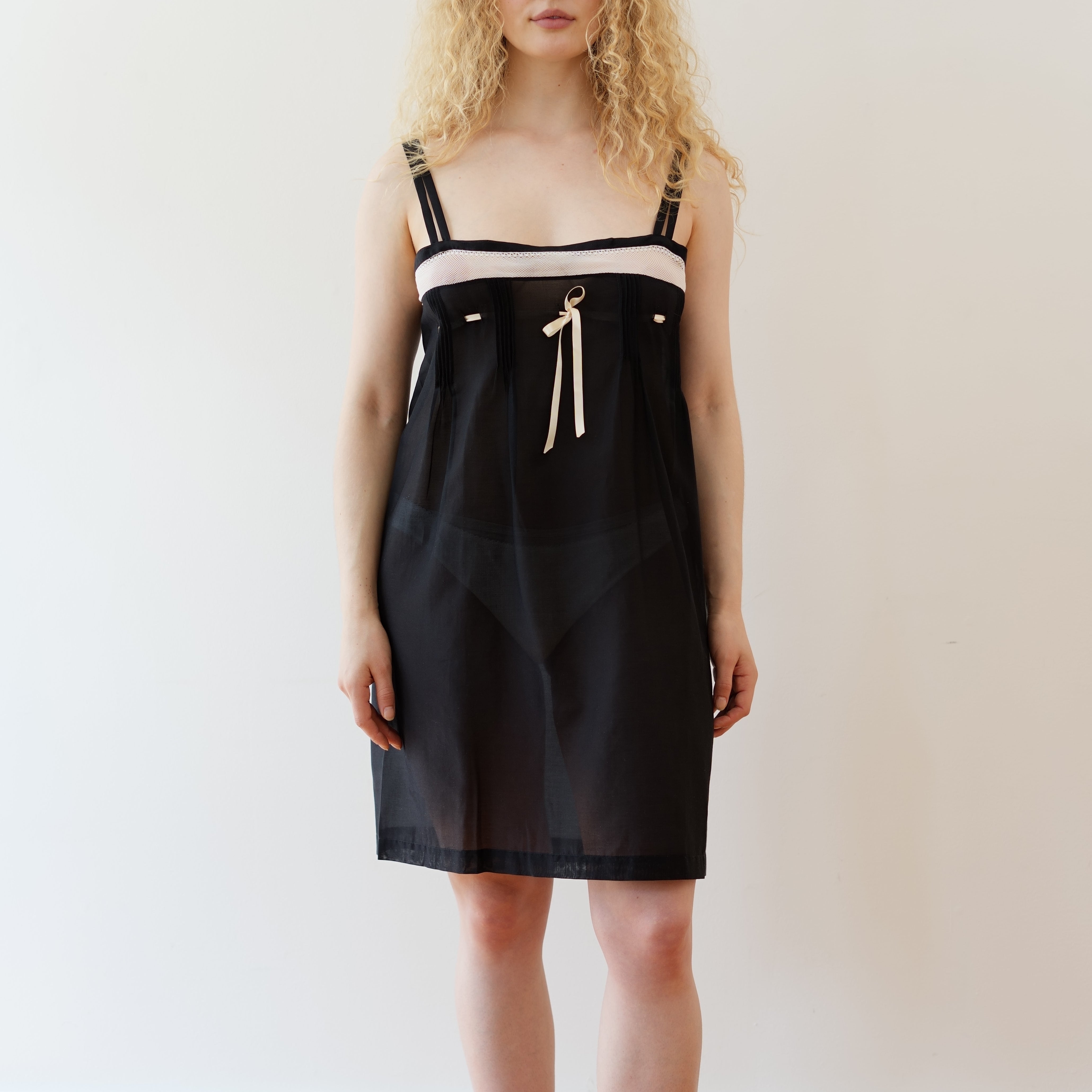Torchon Lace Dress, Black