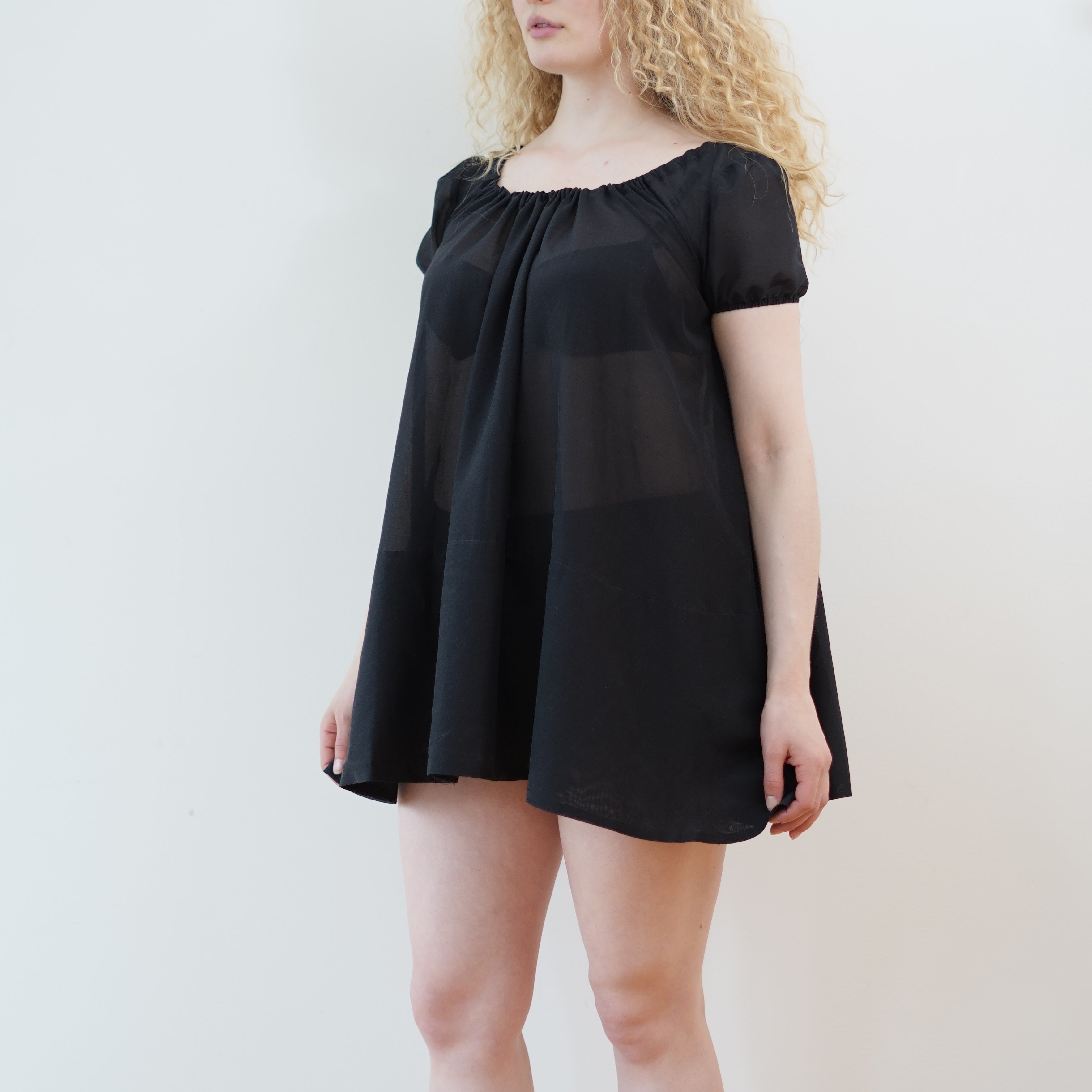 Chemise Dress, Black