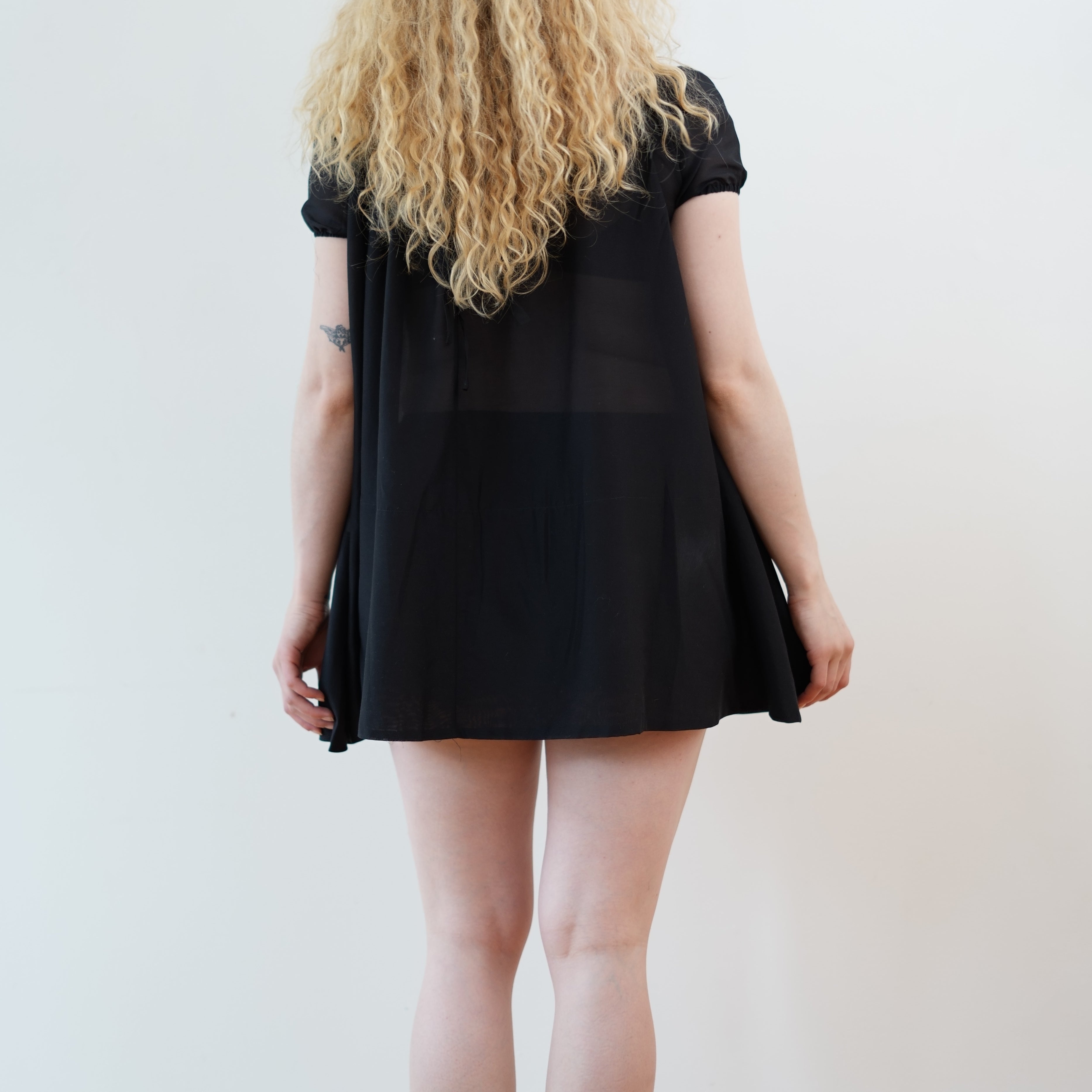 Chemise Dress, Black