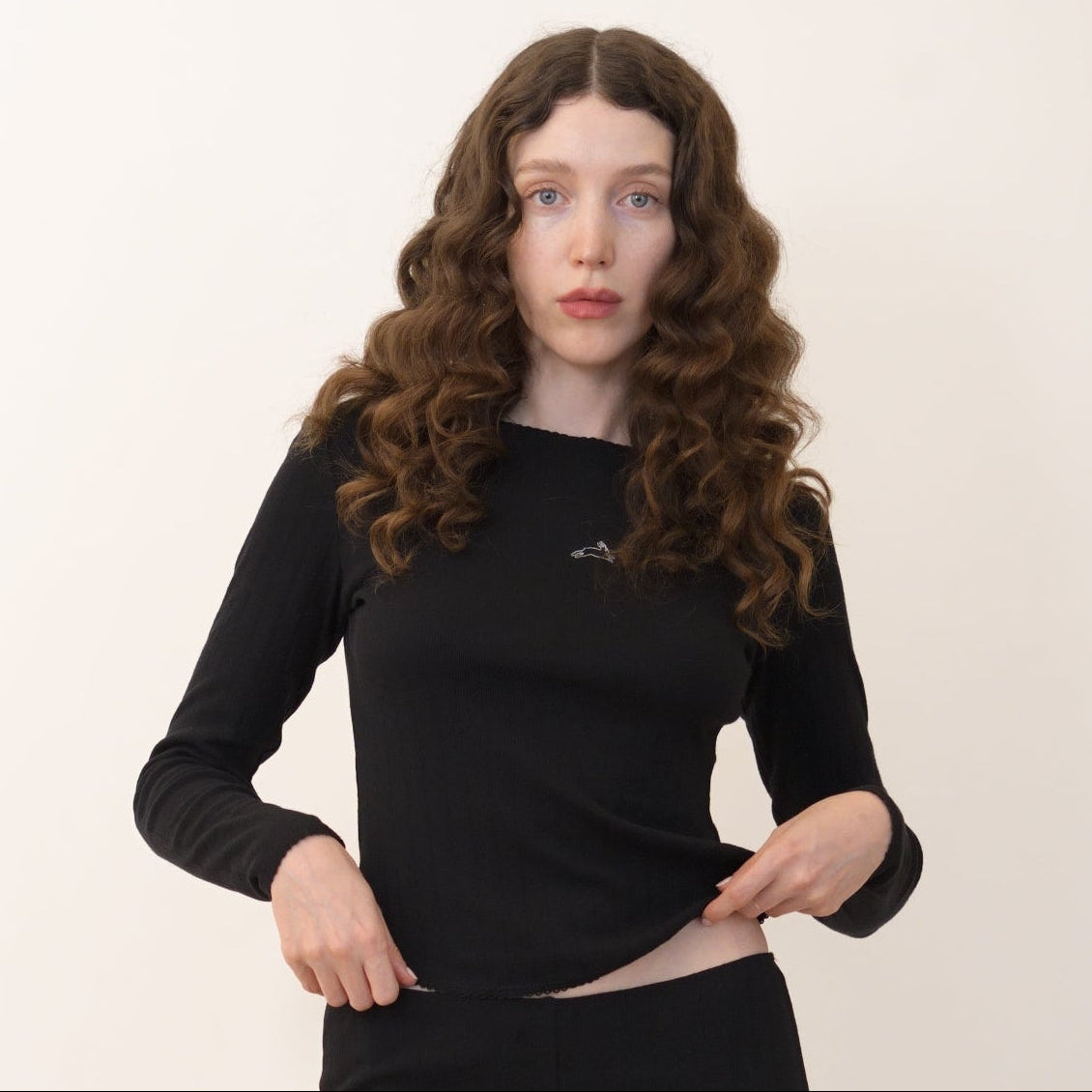 Pointelle Boatneck Top