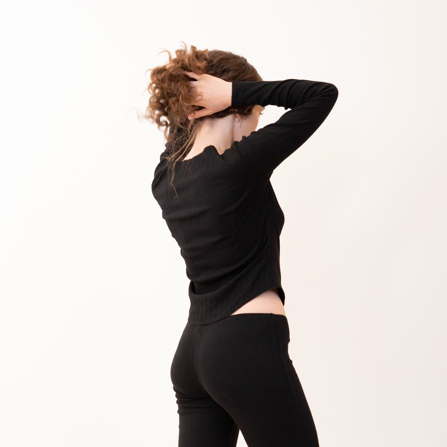 Pointelle Boatneck Top