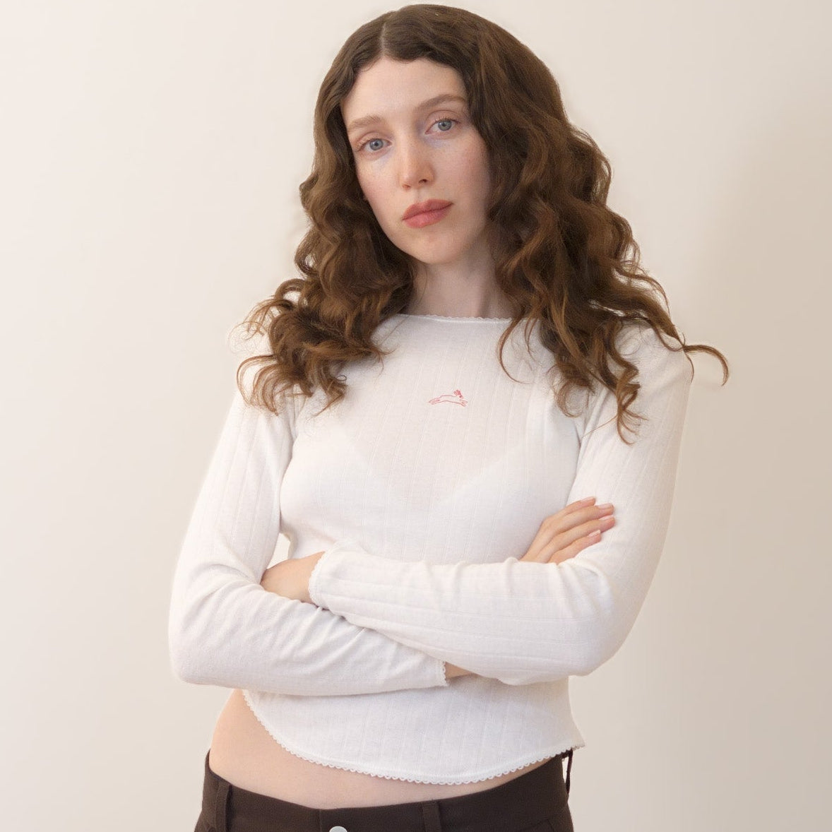 Pointelle Boatneck Top