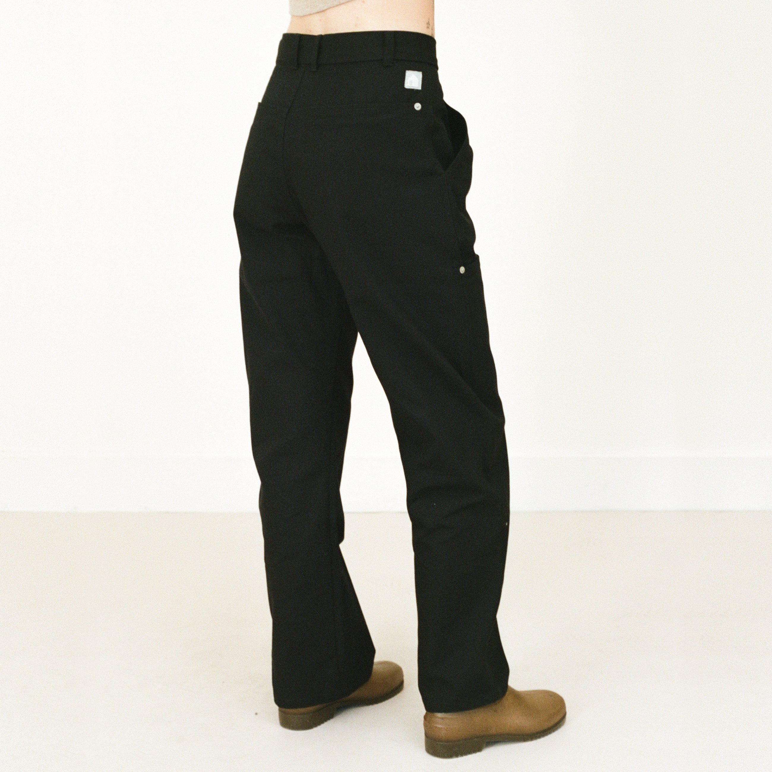 Deep-Pocket Work Pants, Black