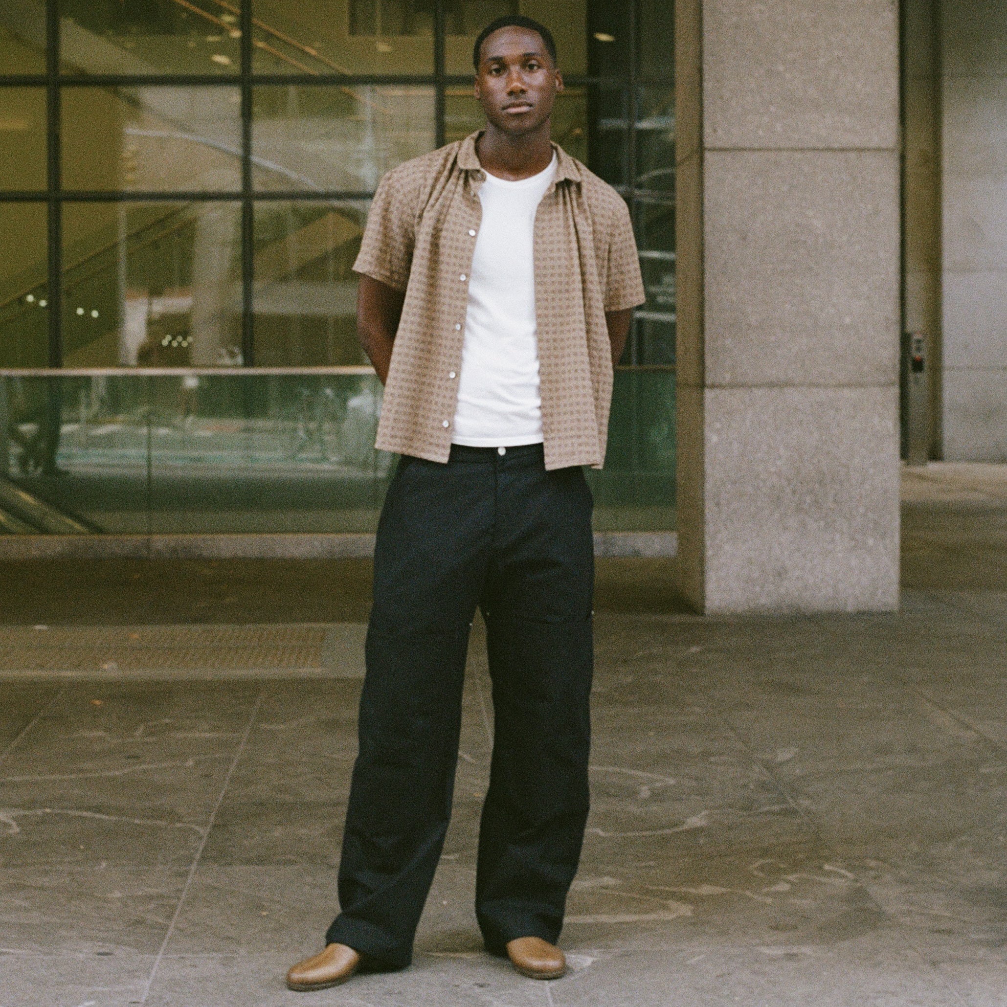 Deep-Pocket Work Pants, Black