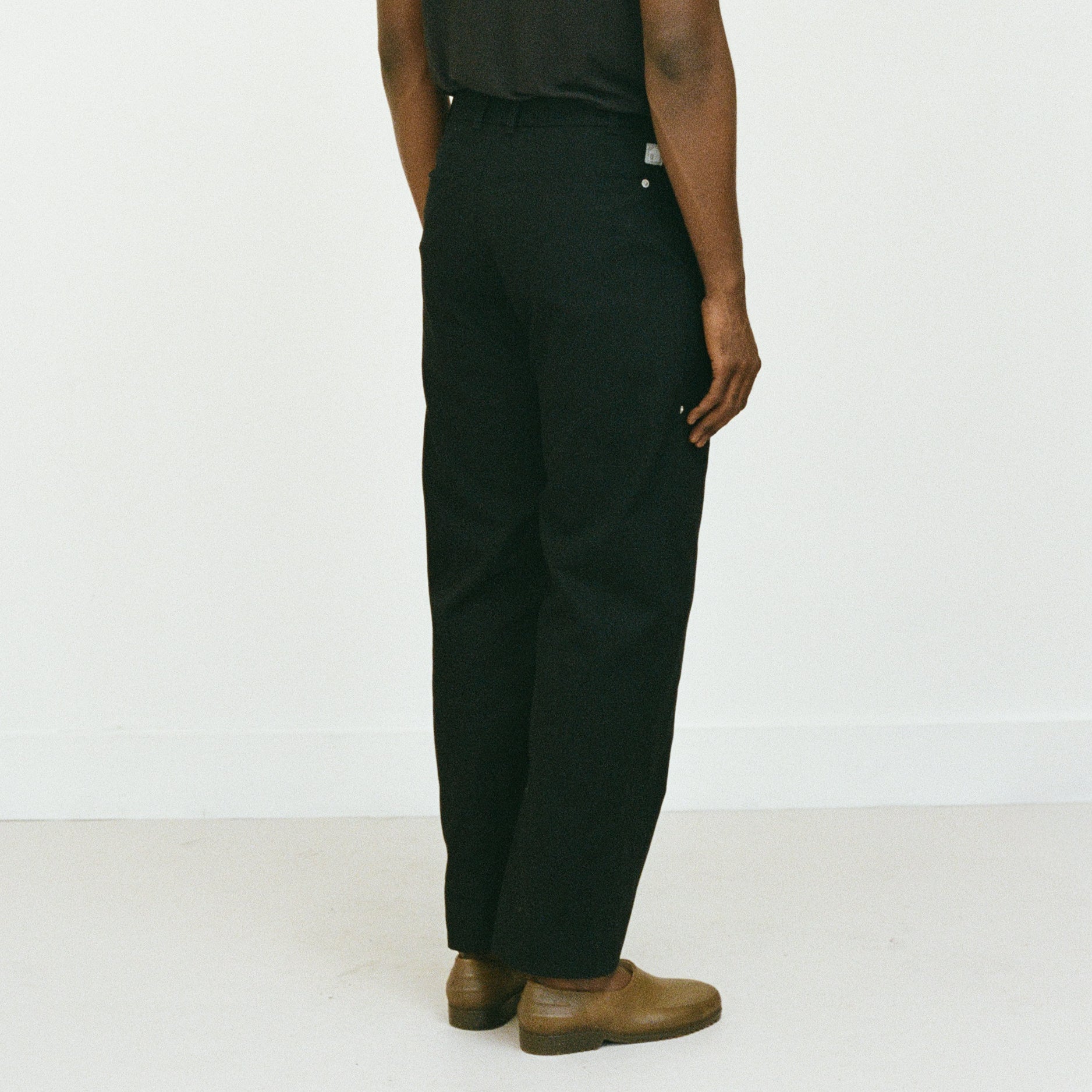 Deep-Pocket Work Pants, Black