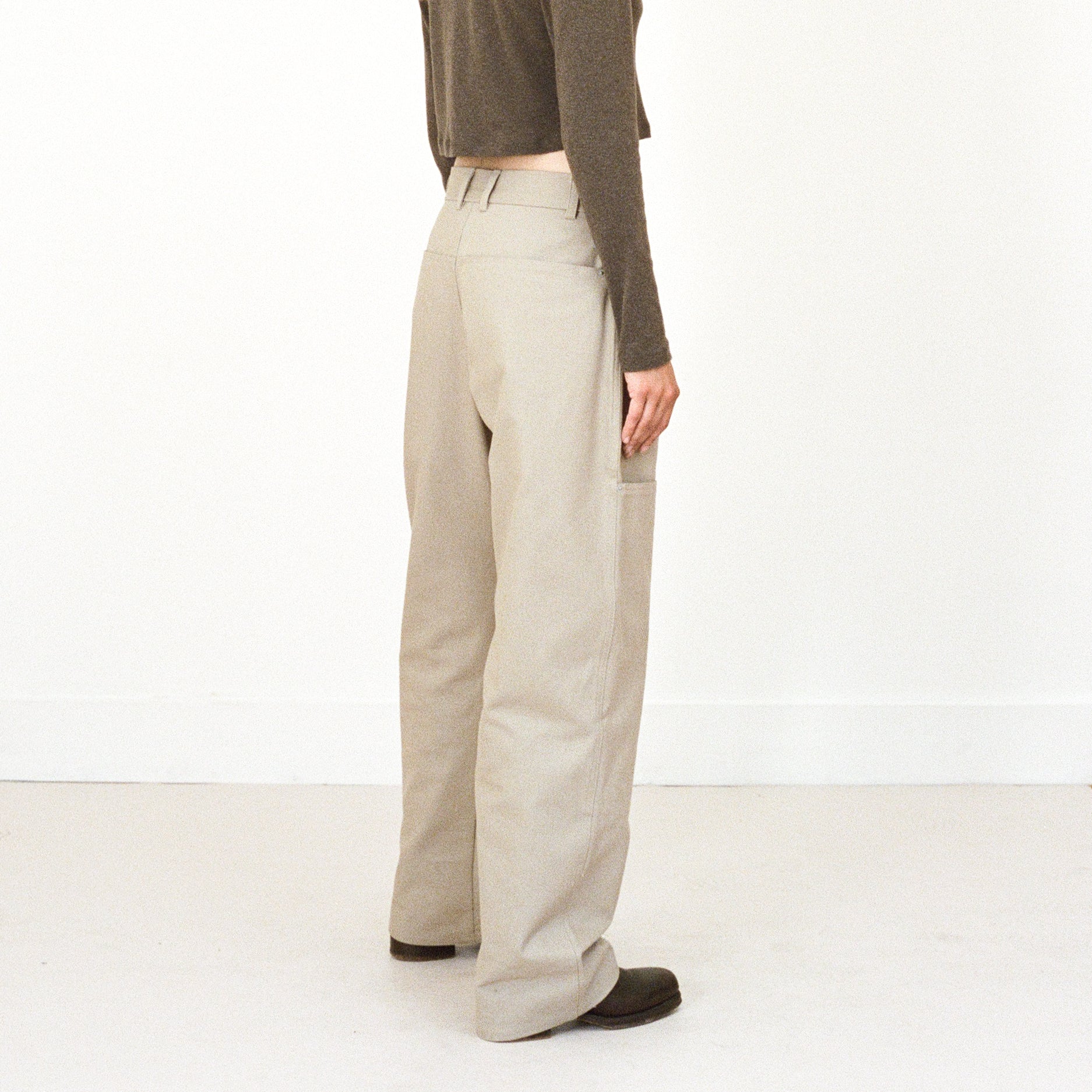 Deep-Pocket Work Pants, Sand
