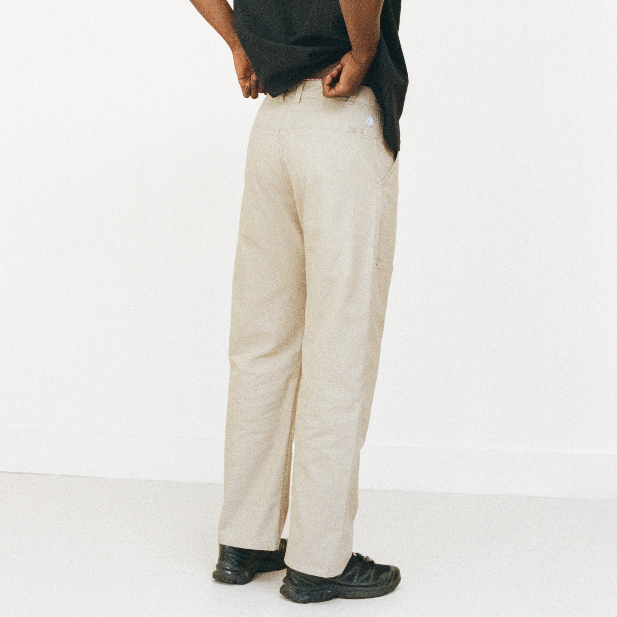 Deep-Pocket Work Pants, Sand