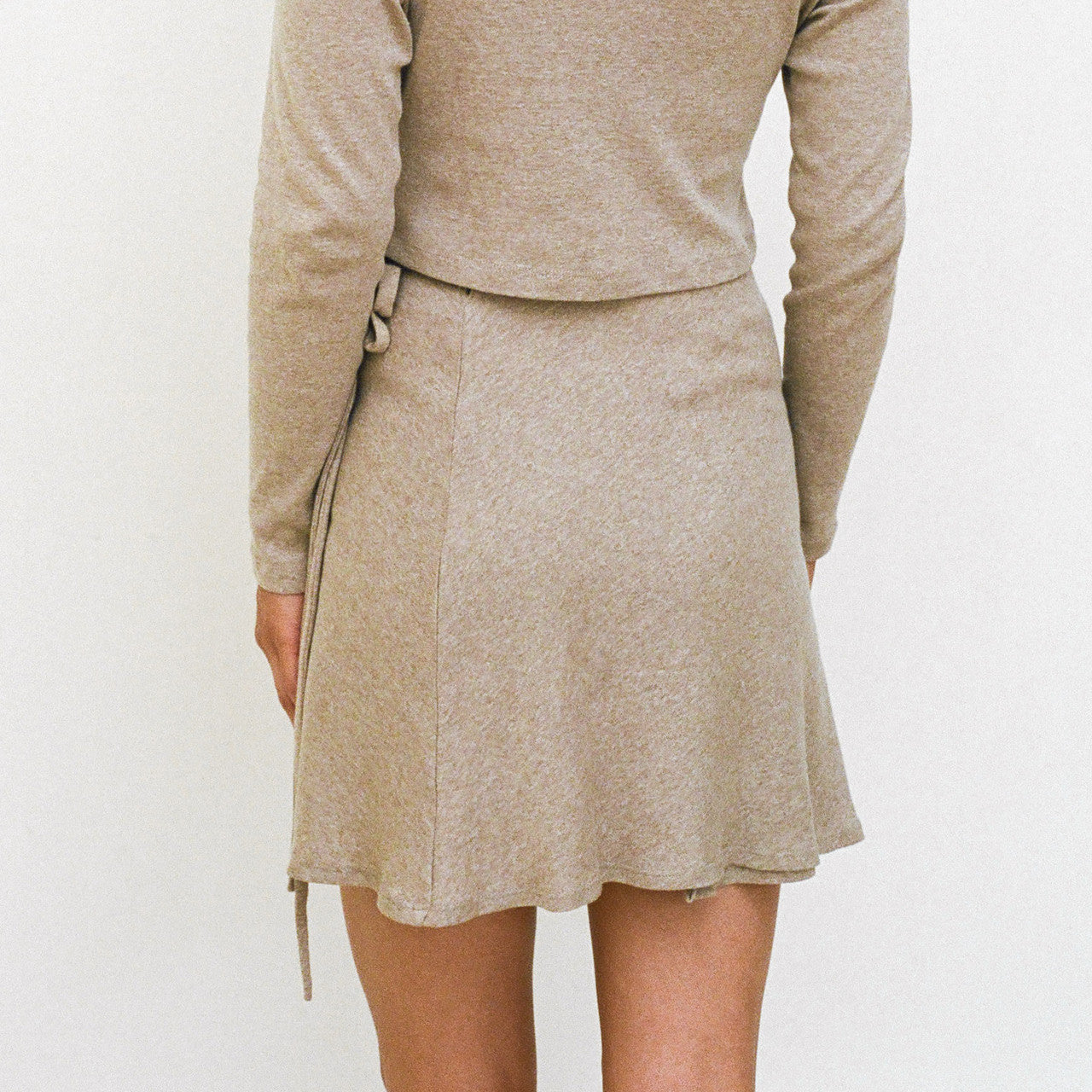 Organic Cotton Wrap Skirt, Butterscotch (50% off)