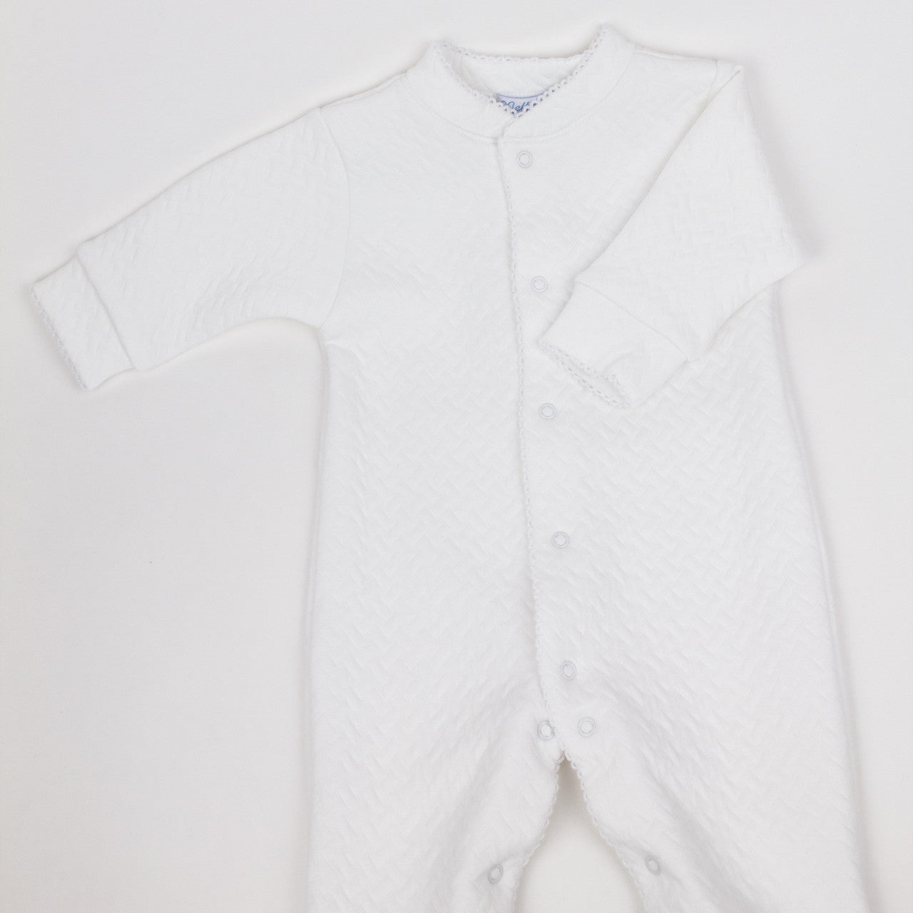 Nella Pima Basket Weave Baby Footie