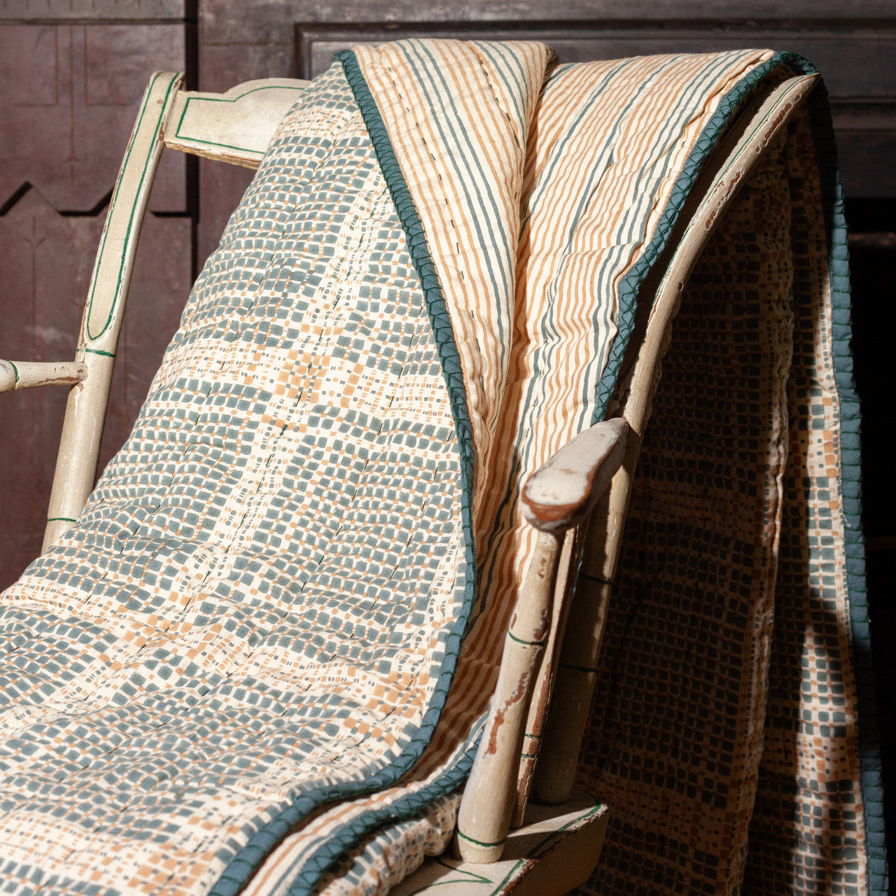 Block Print Blankets - Acadia
