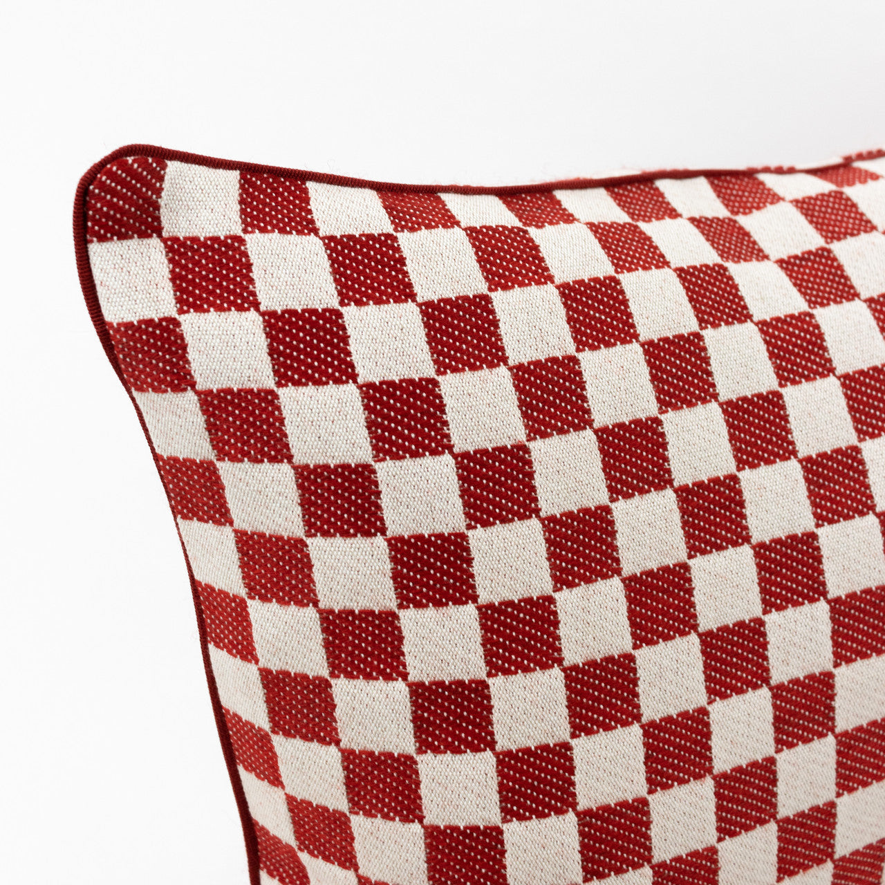 Checked Maba Long Cushion