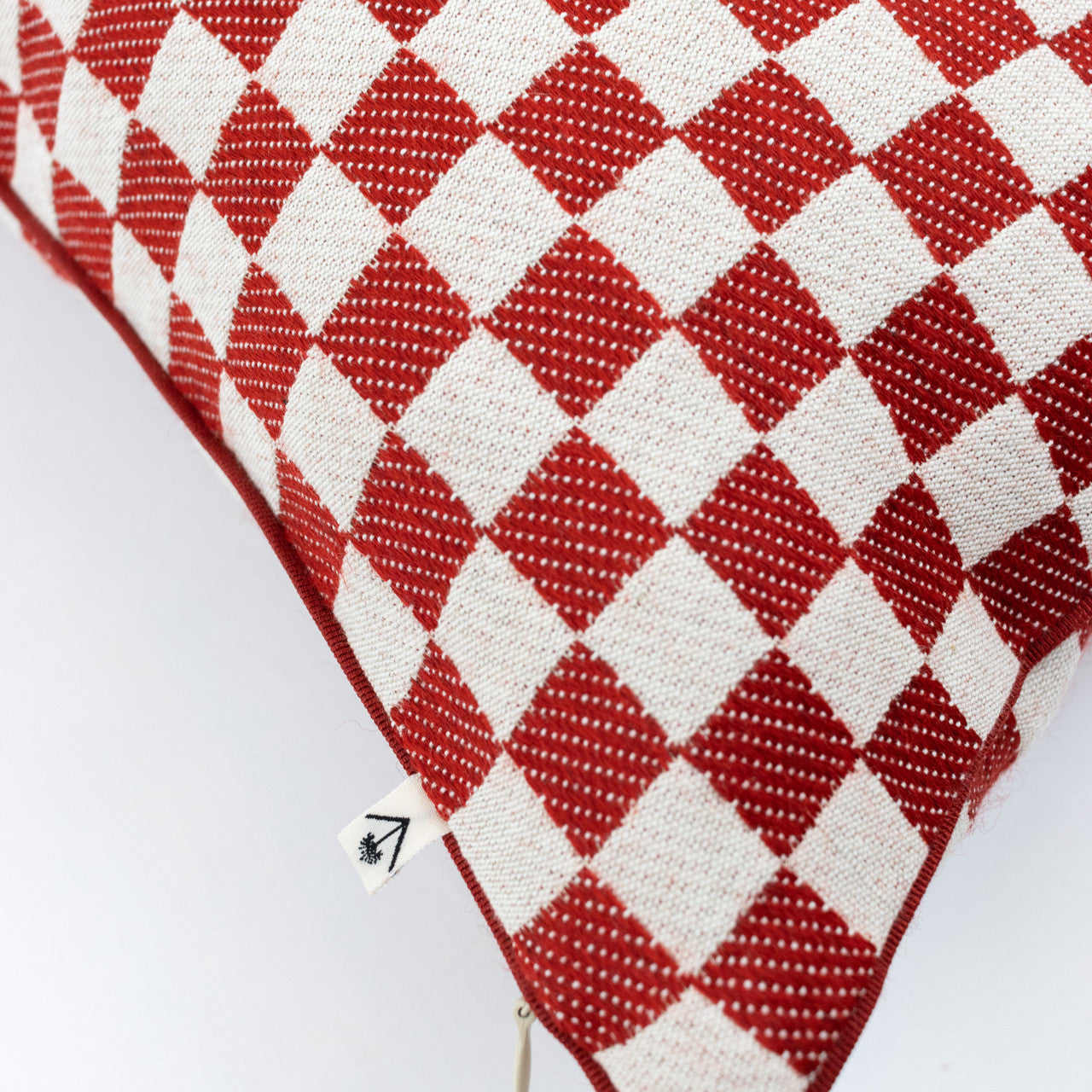 Checked Maba Long Cushion