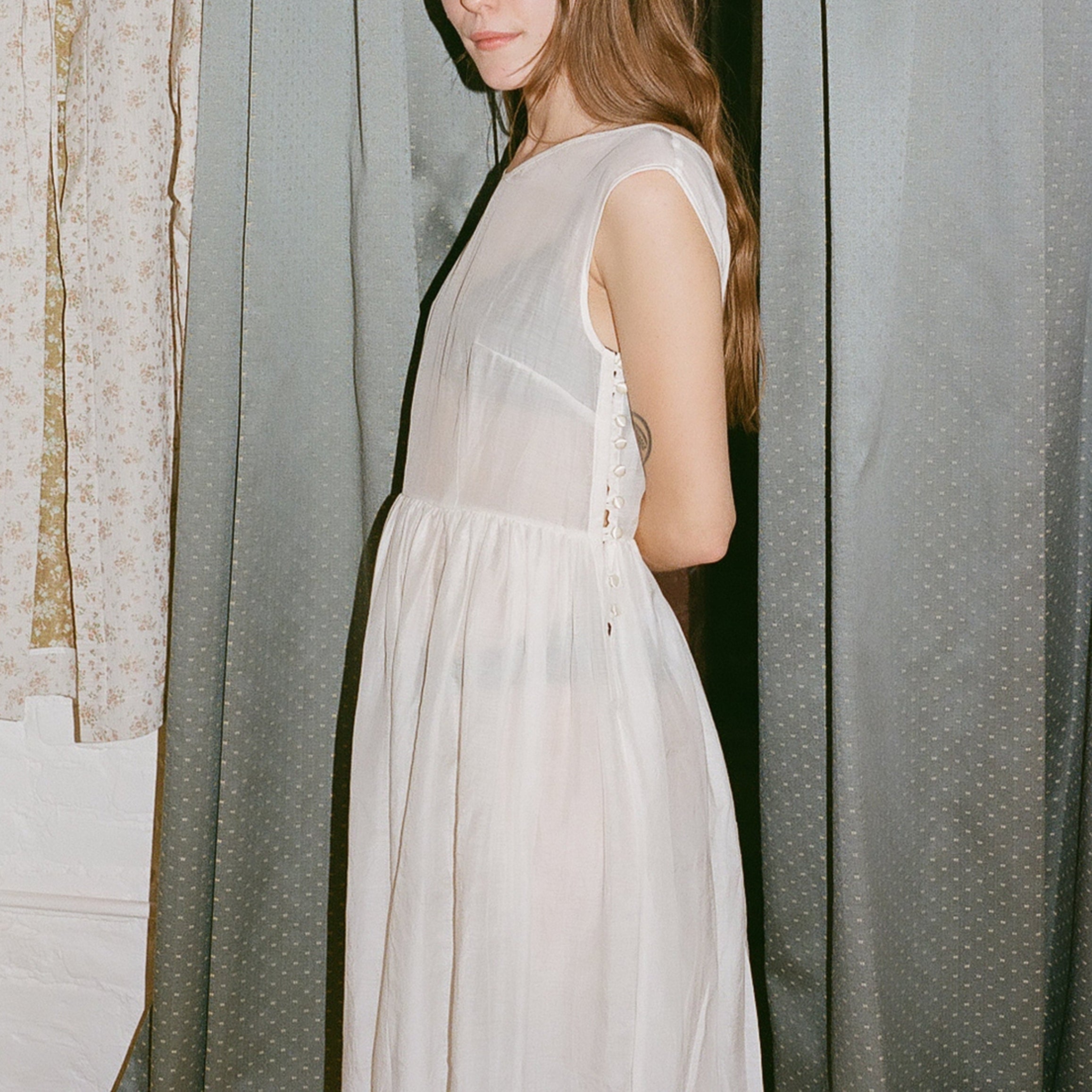 Silk & Cotton Ghost Dress