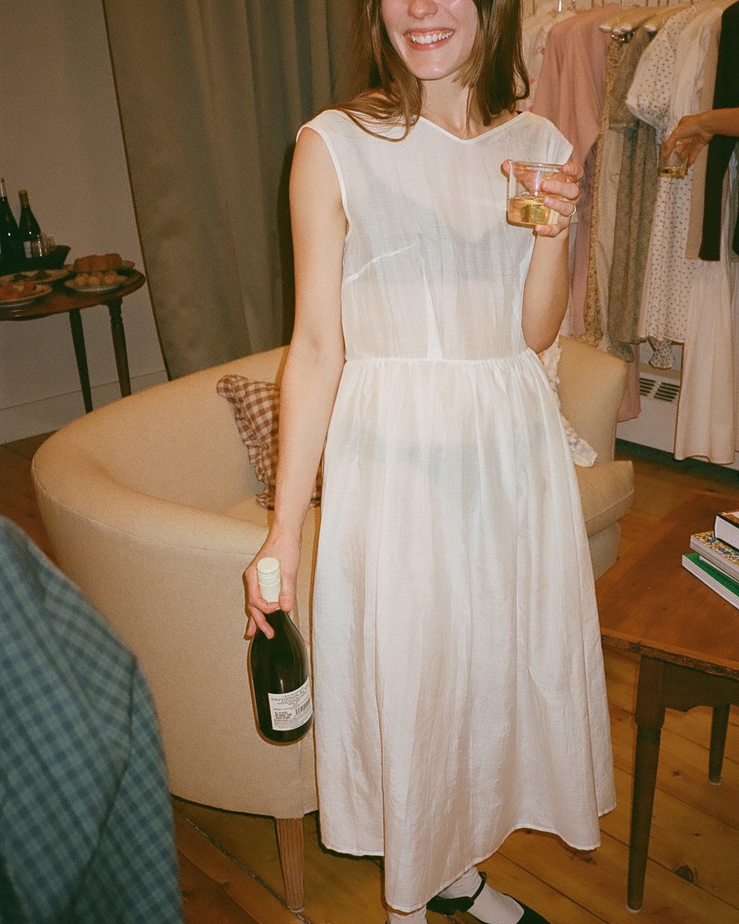 Silk & Cotton Ghost Dress