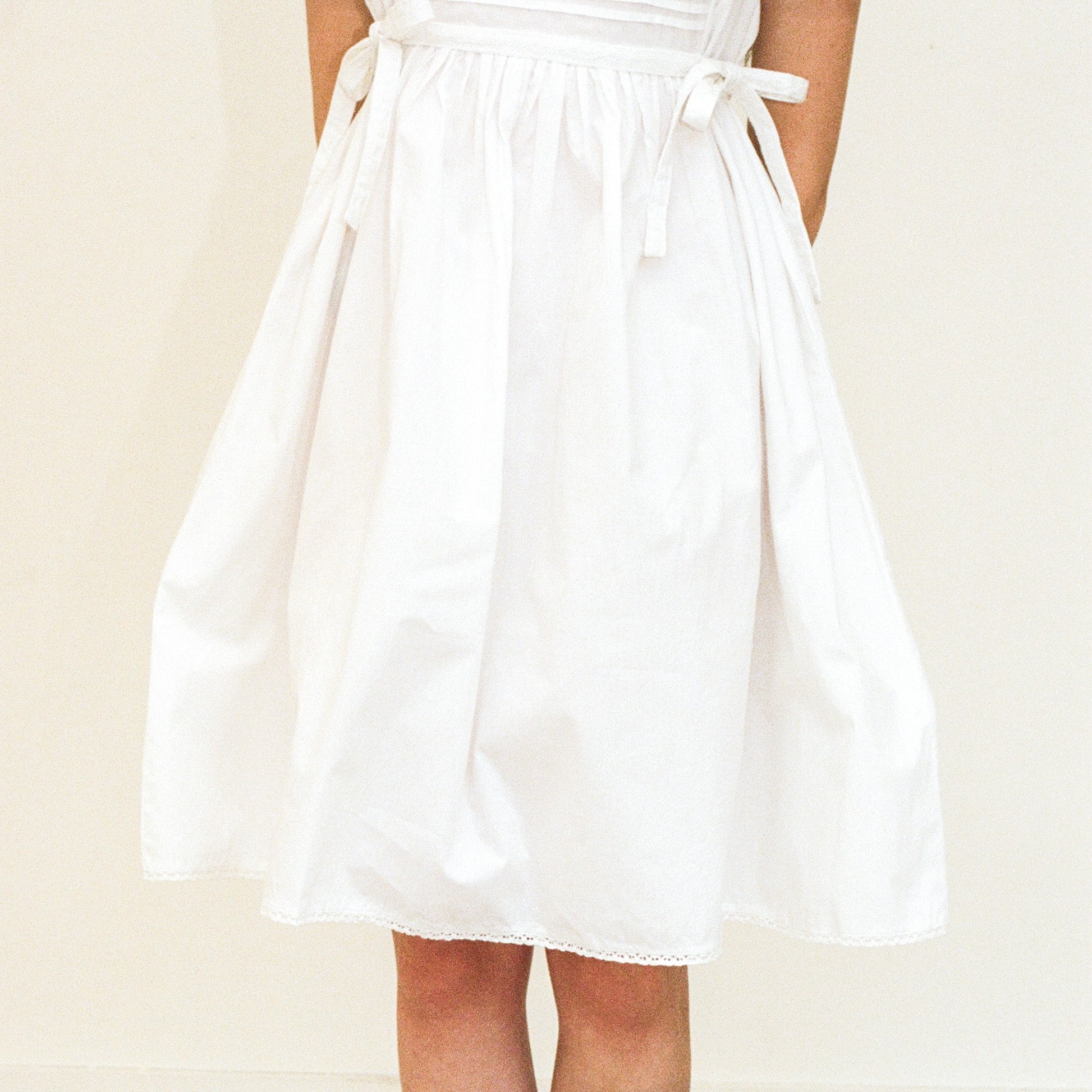 Pinafore Nightdress, White