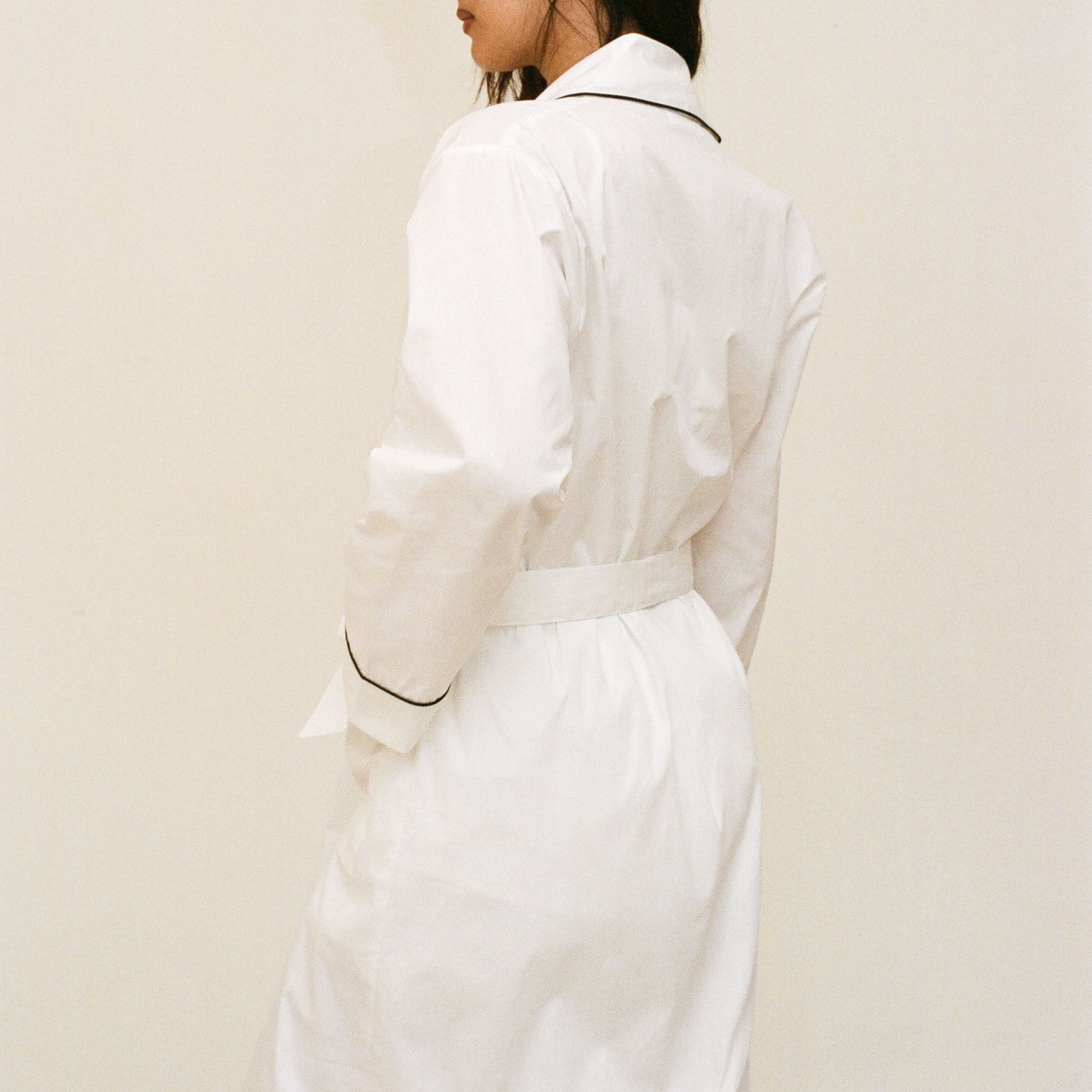 Piped Cotton Robe