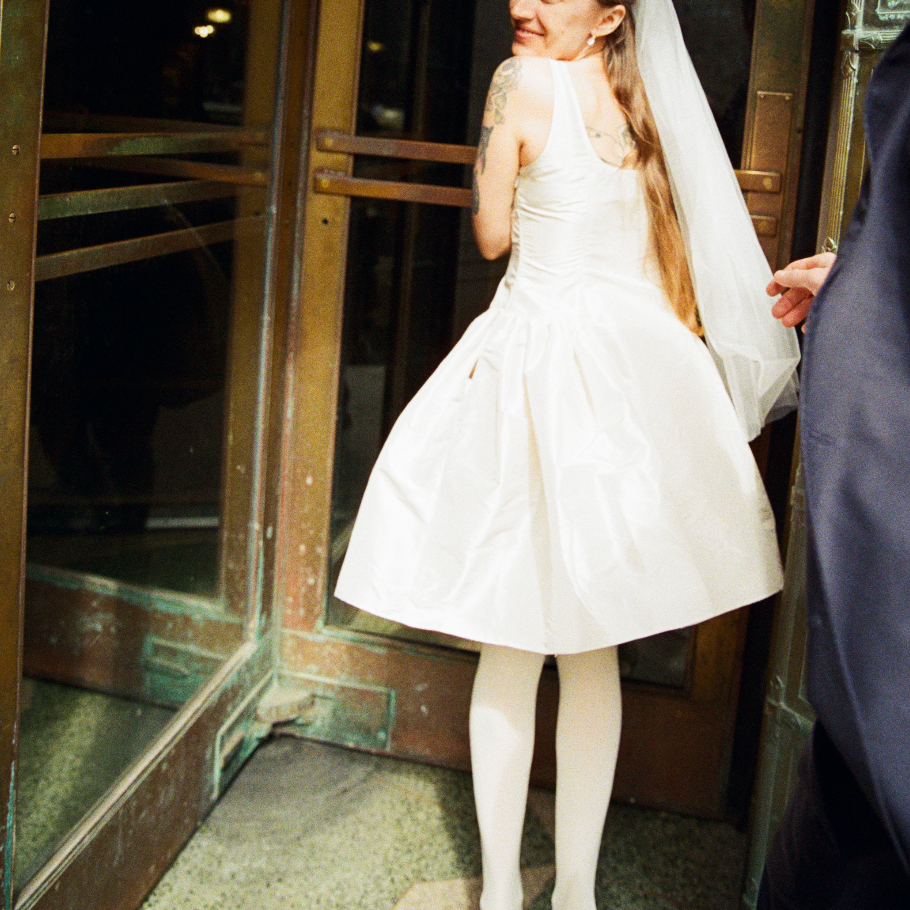 Ivory Taffeta Picnic Dress