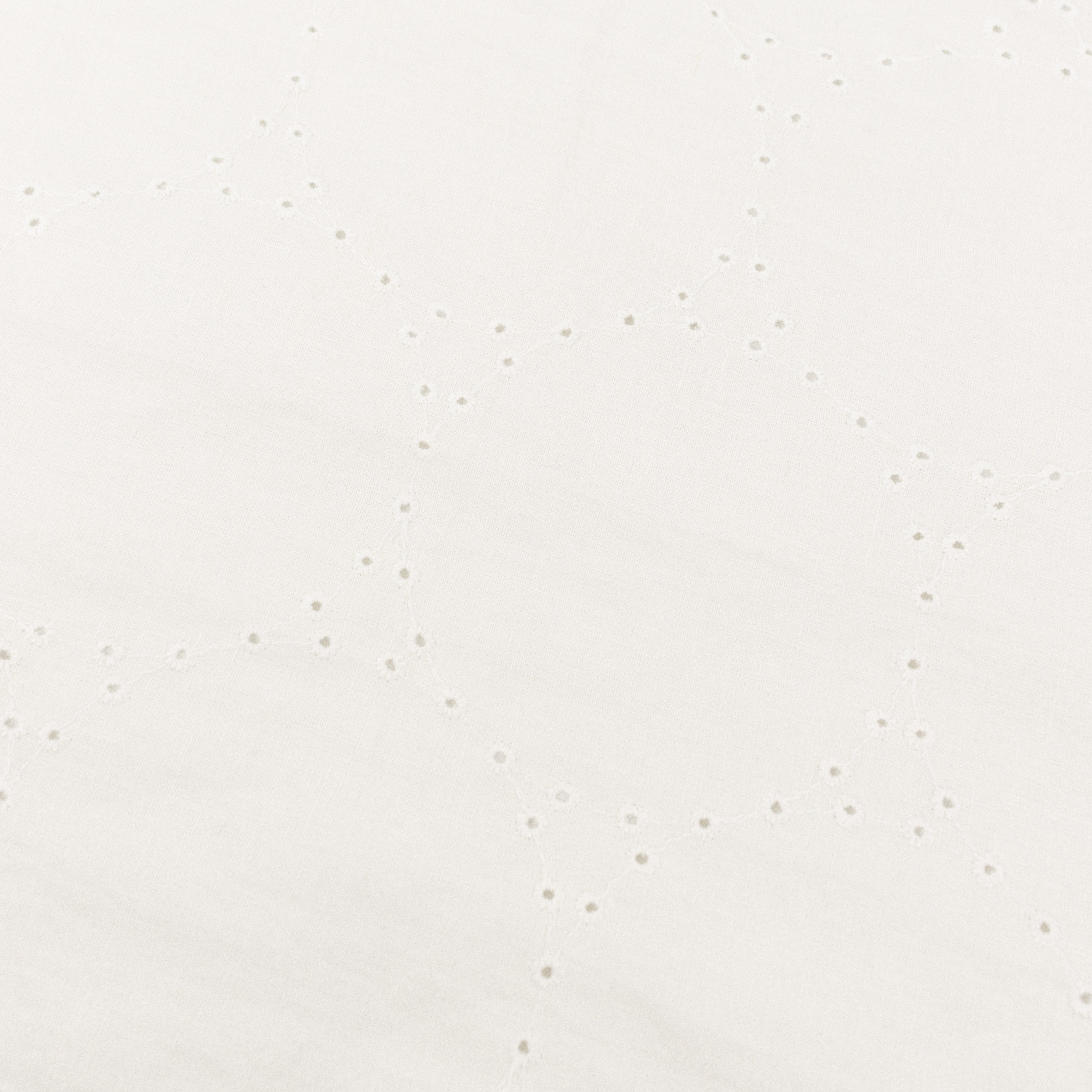 White Eyelet French Linen Napkin