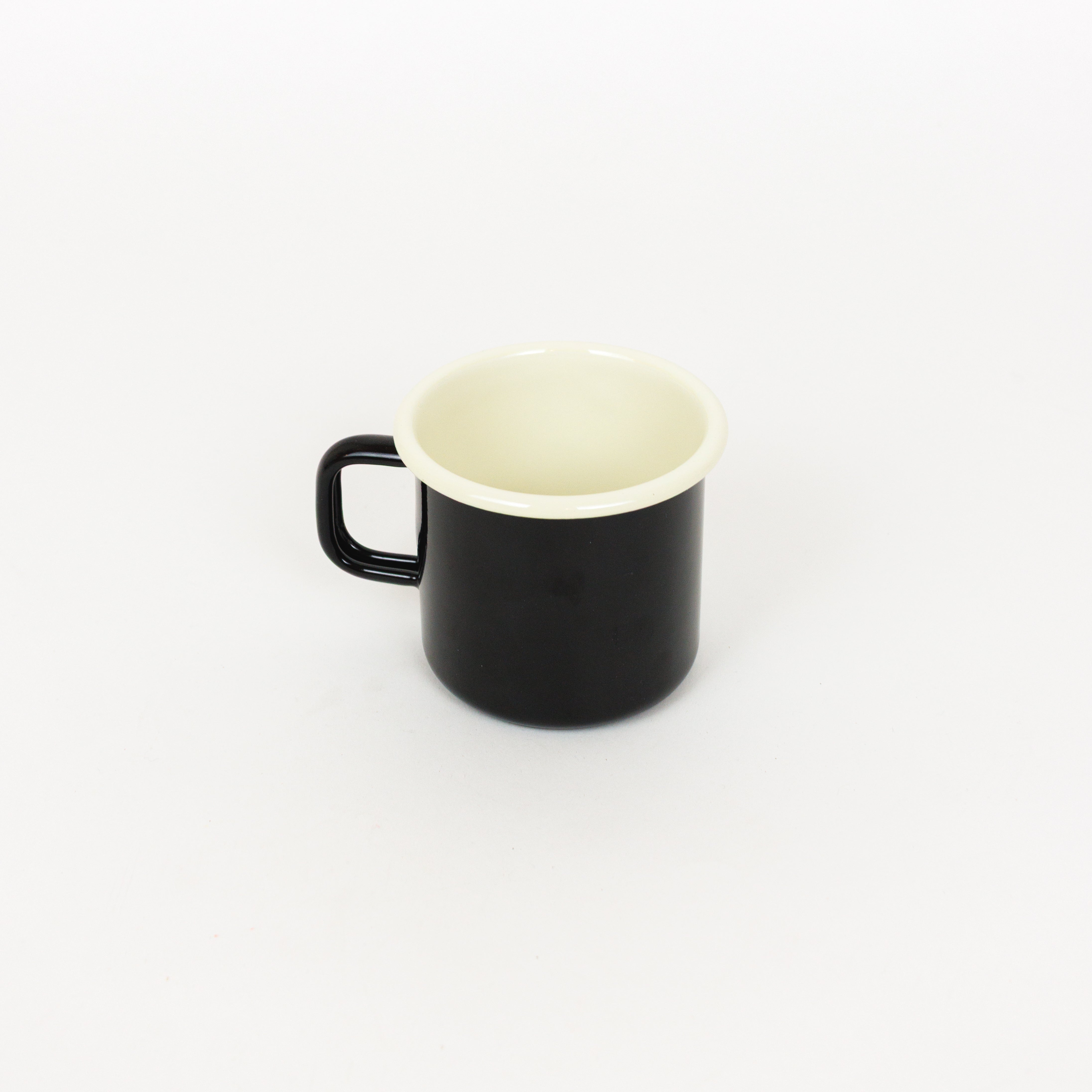 Black Enamel Mug