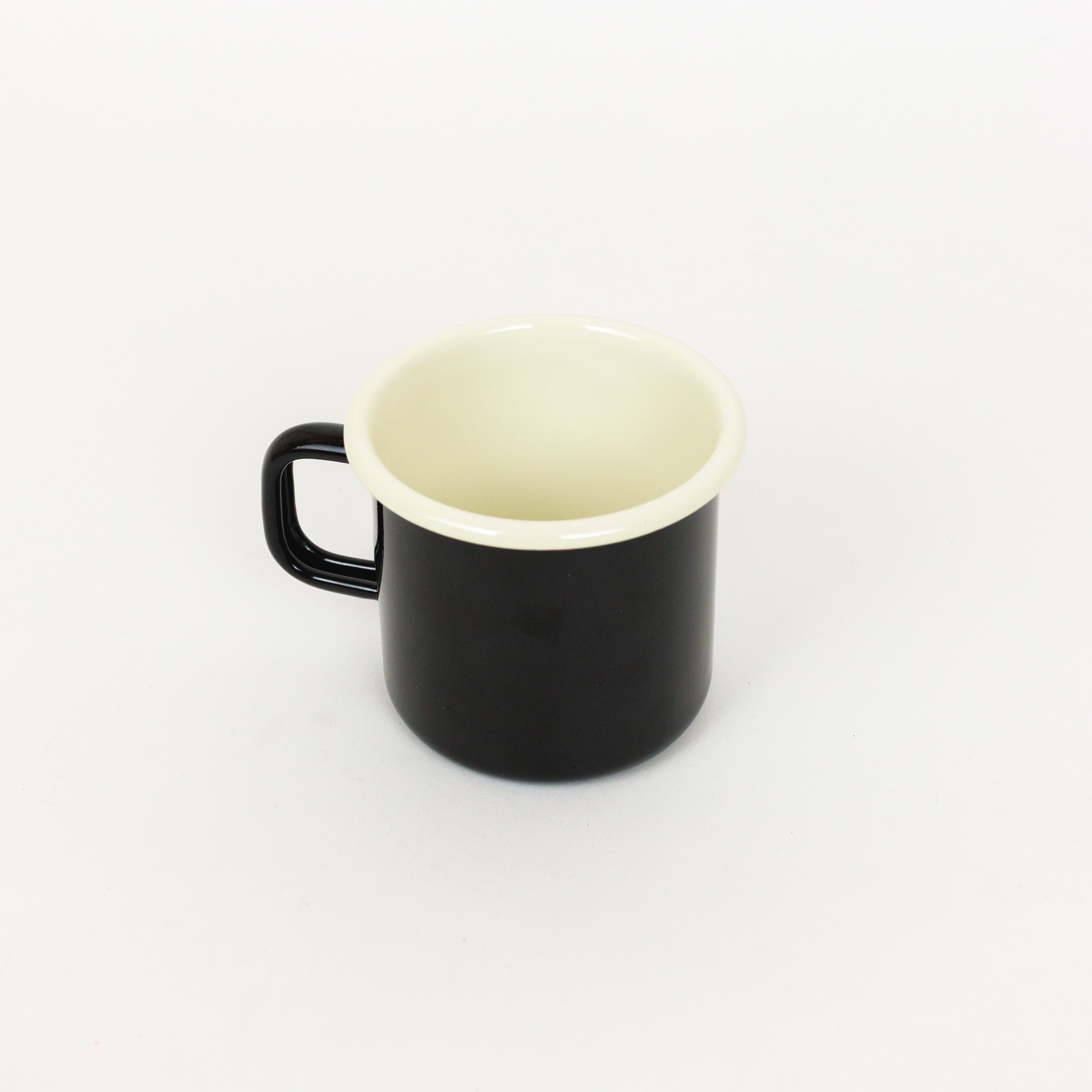 Black Enamel Mug