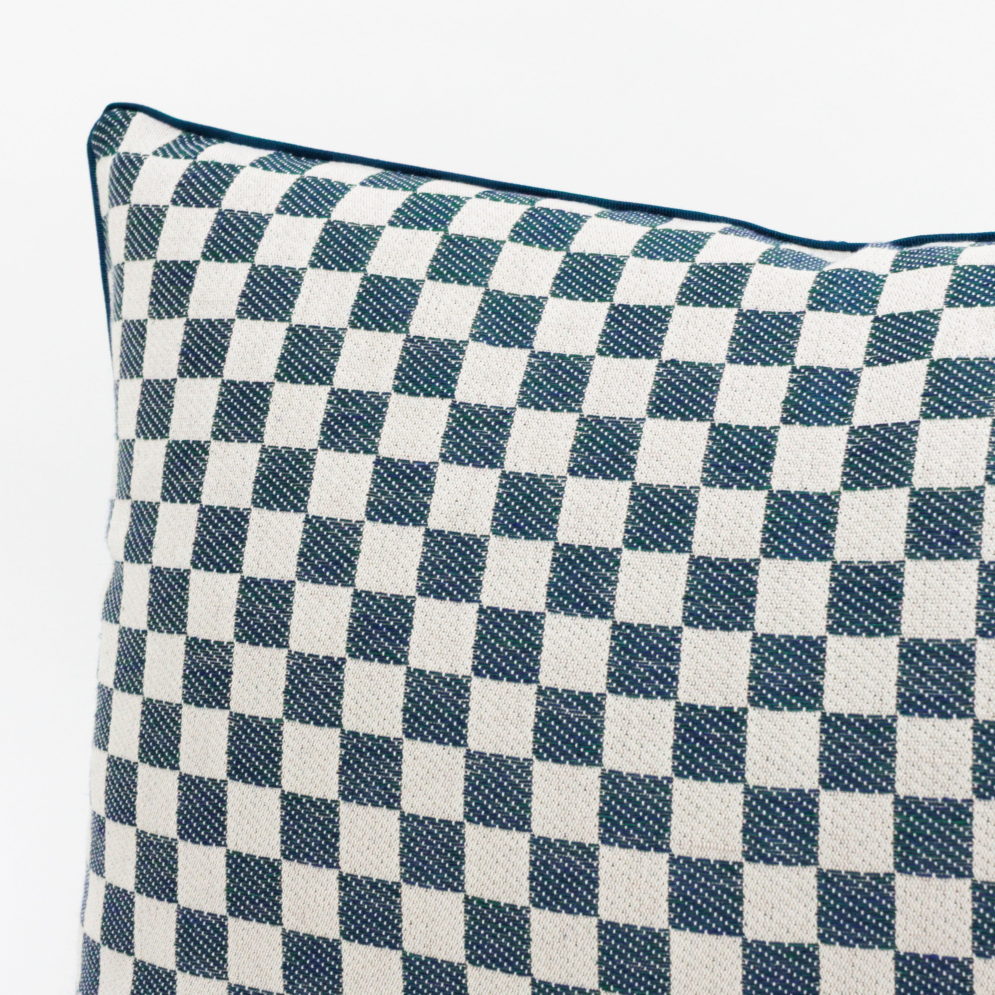 Checked Maba Long Cushion