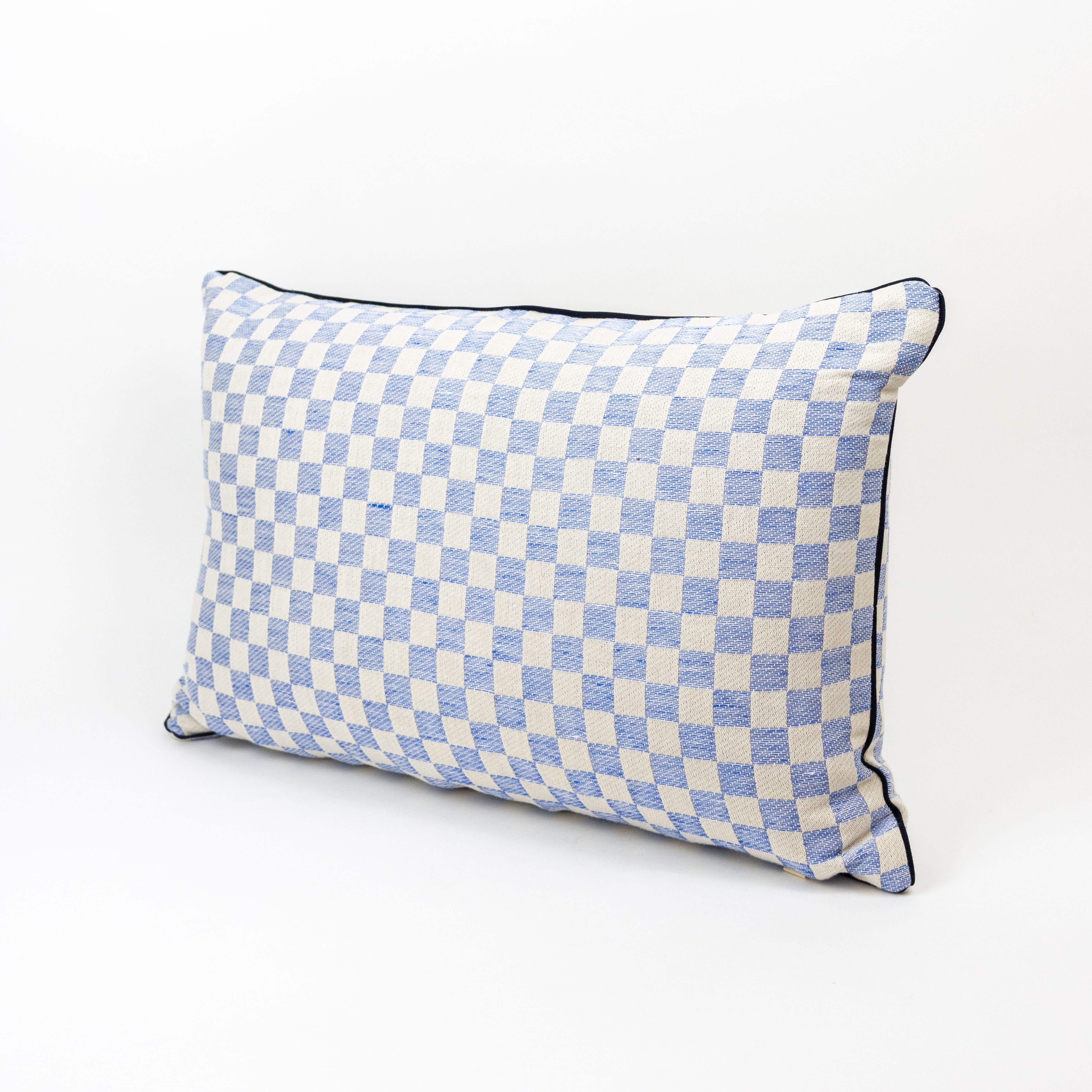 Checked Maba Long Cushion