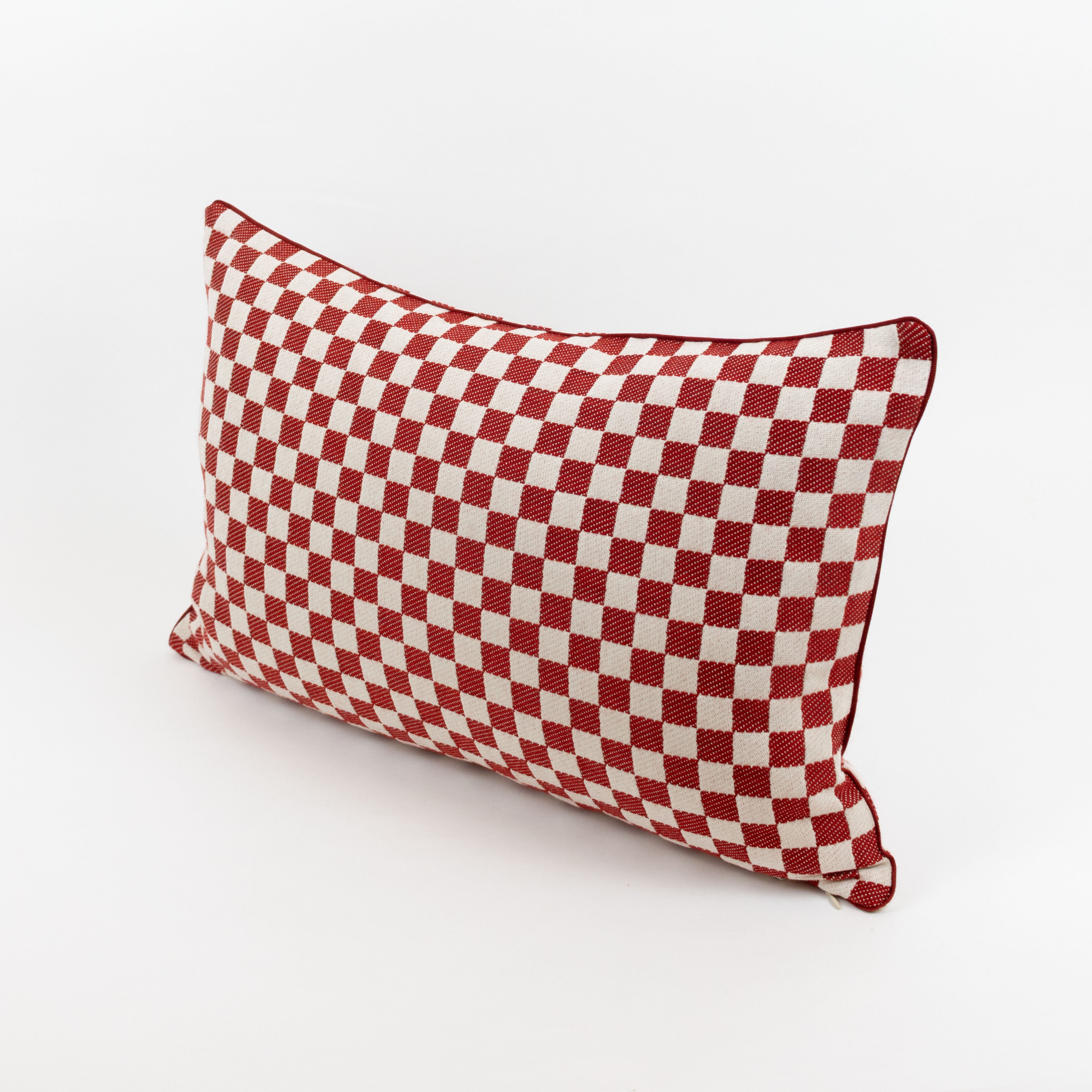 Checked Maba Long Cushion