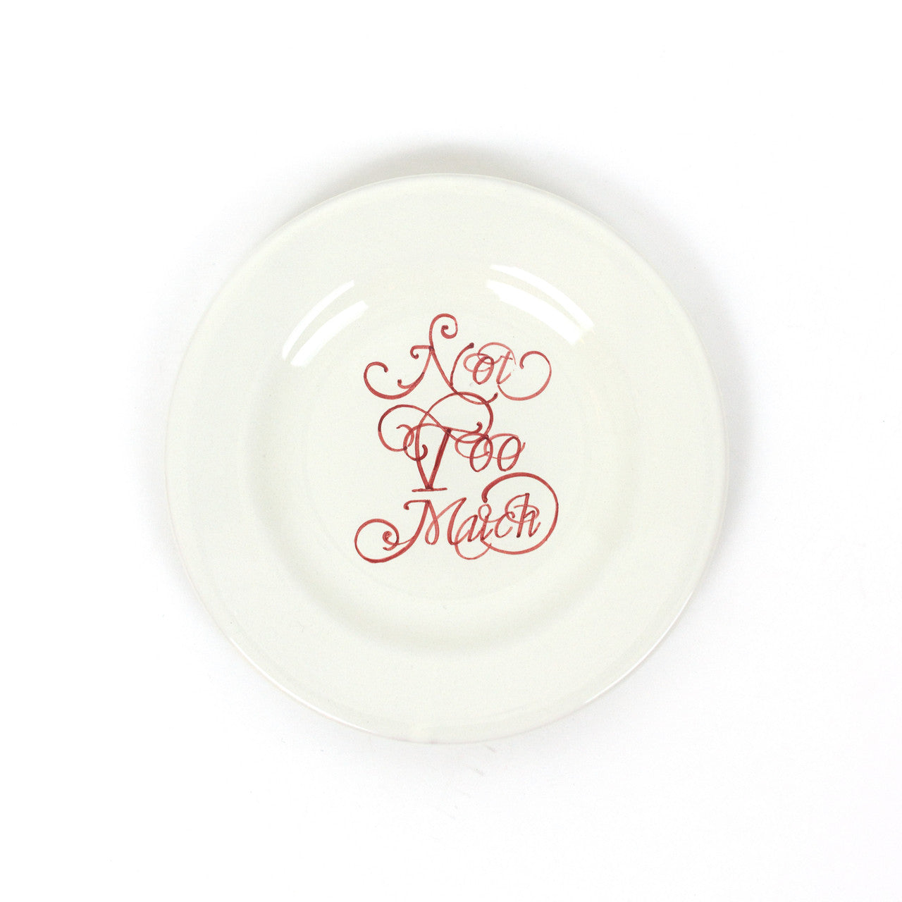 Not Too Much Plate, Red