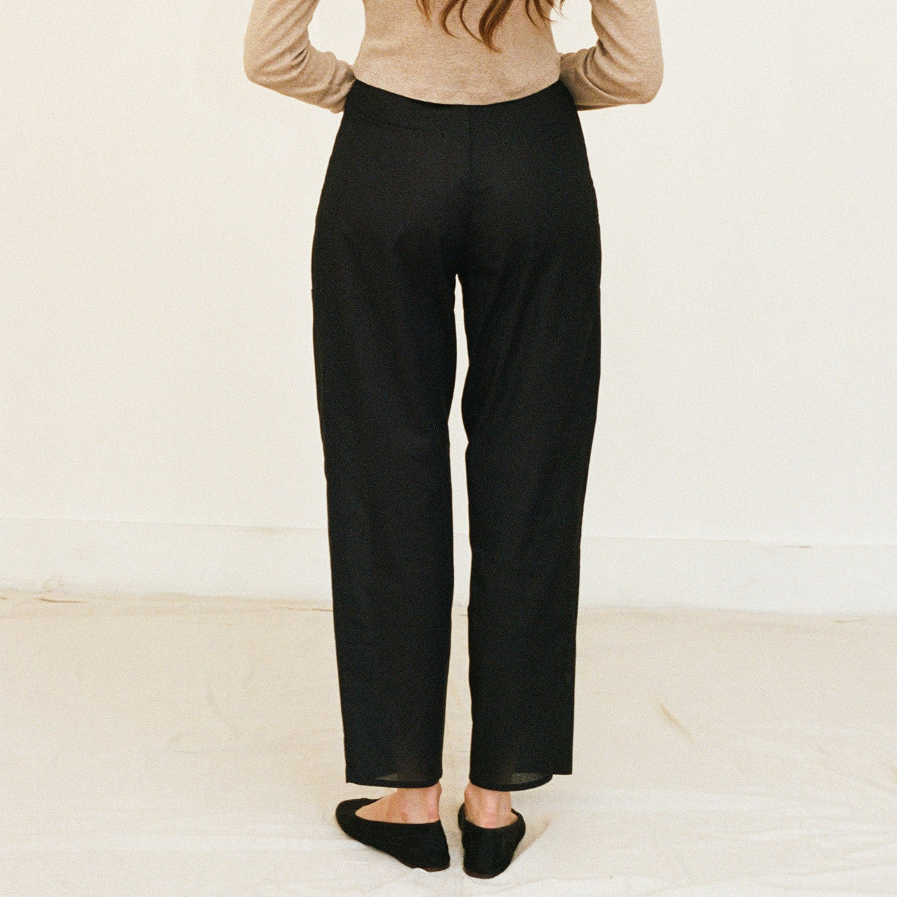 Black Cotton Pocket Pants (50% off)