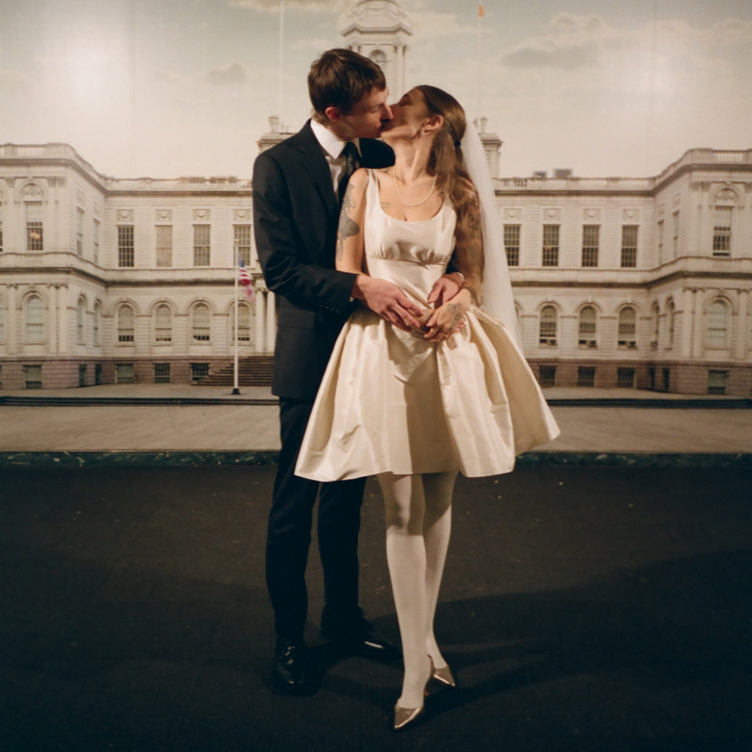 Ivory Taffeta Picnic Dress